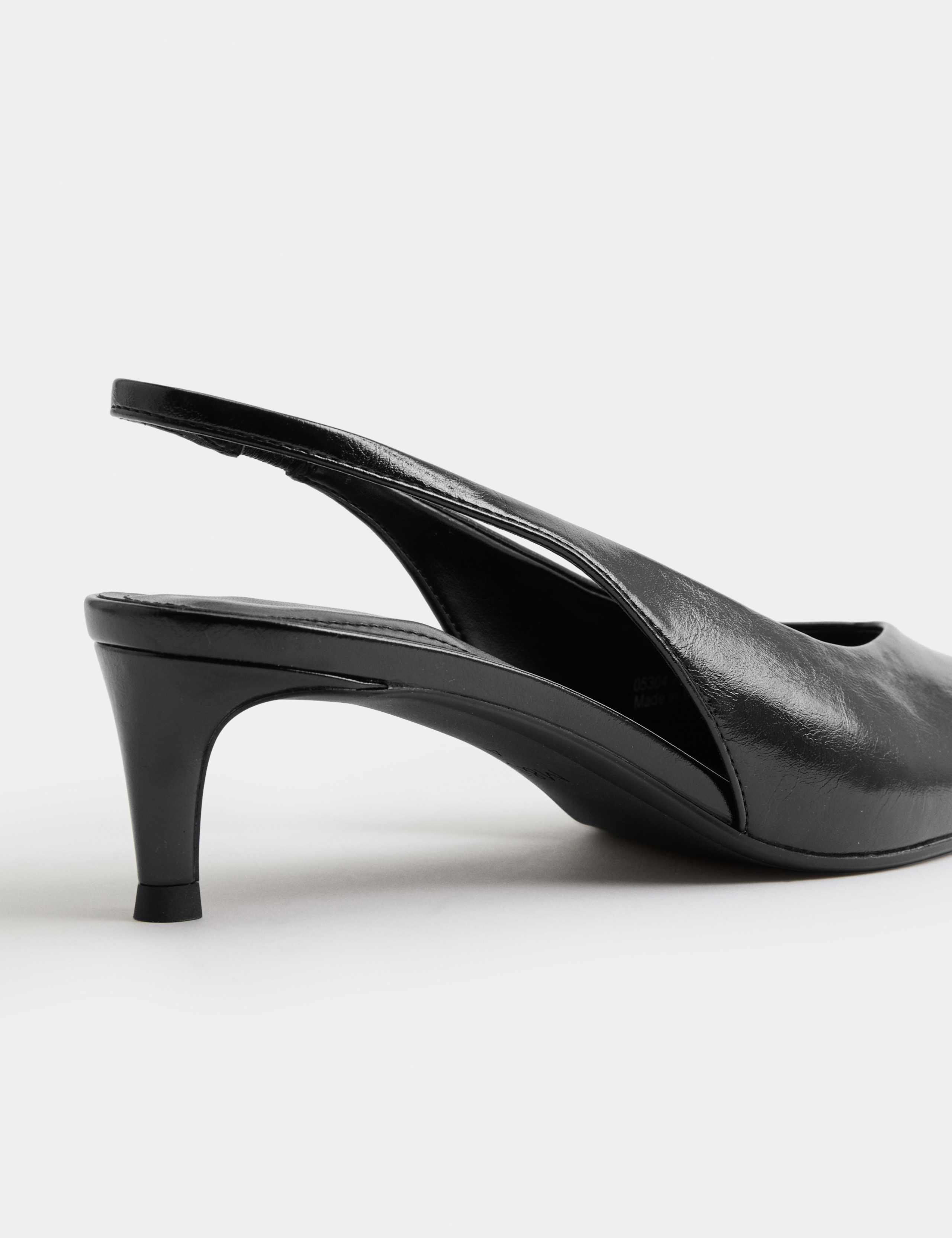 Kitten Heel Chisel Toe Slingback Shoes 1 of 3