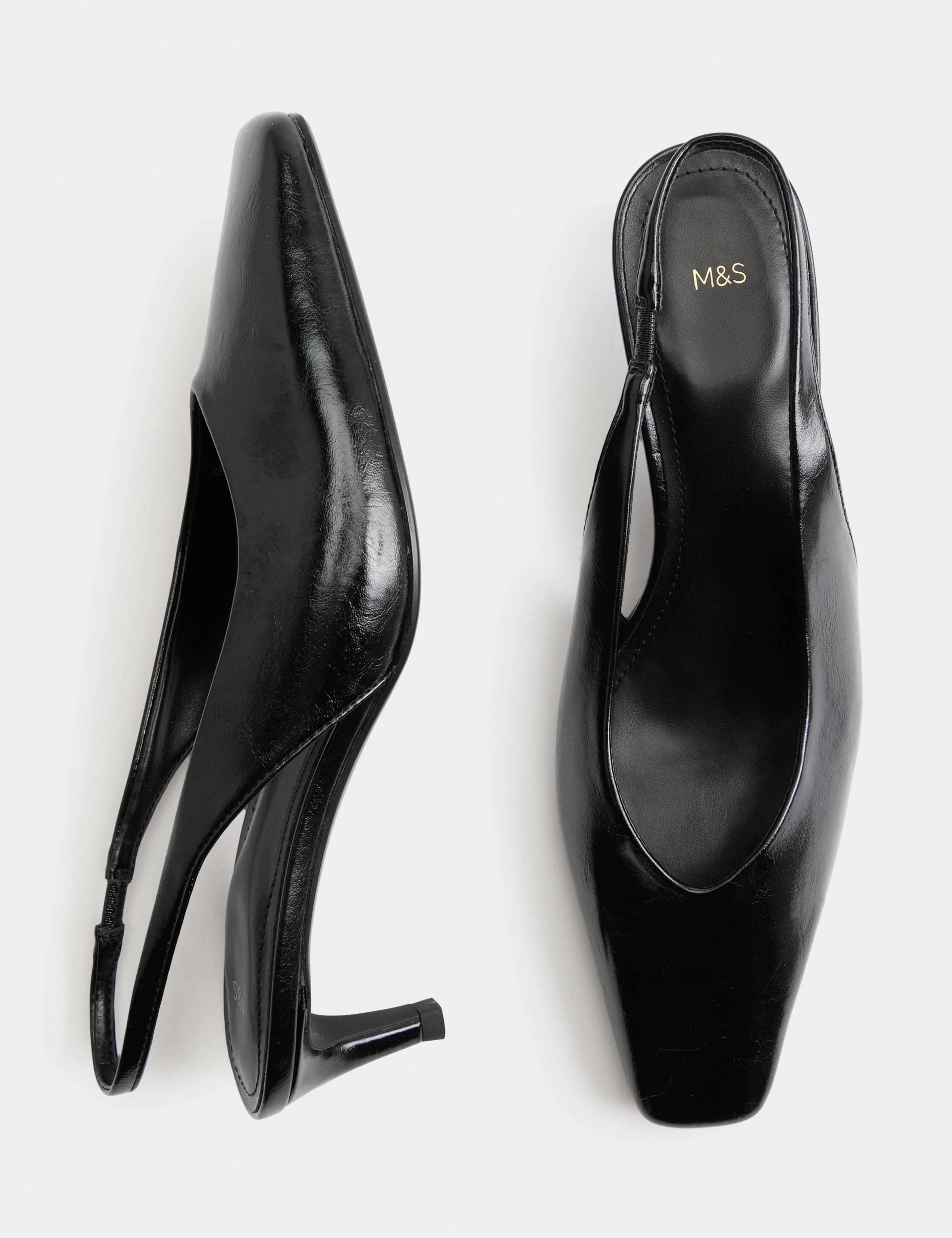 Kitten Heel Chisel Toe Slingback Shoes 3 of 3