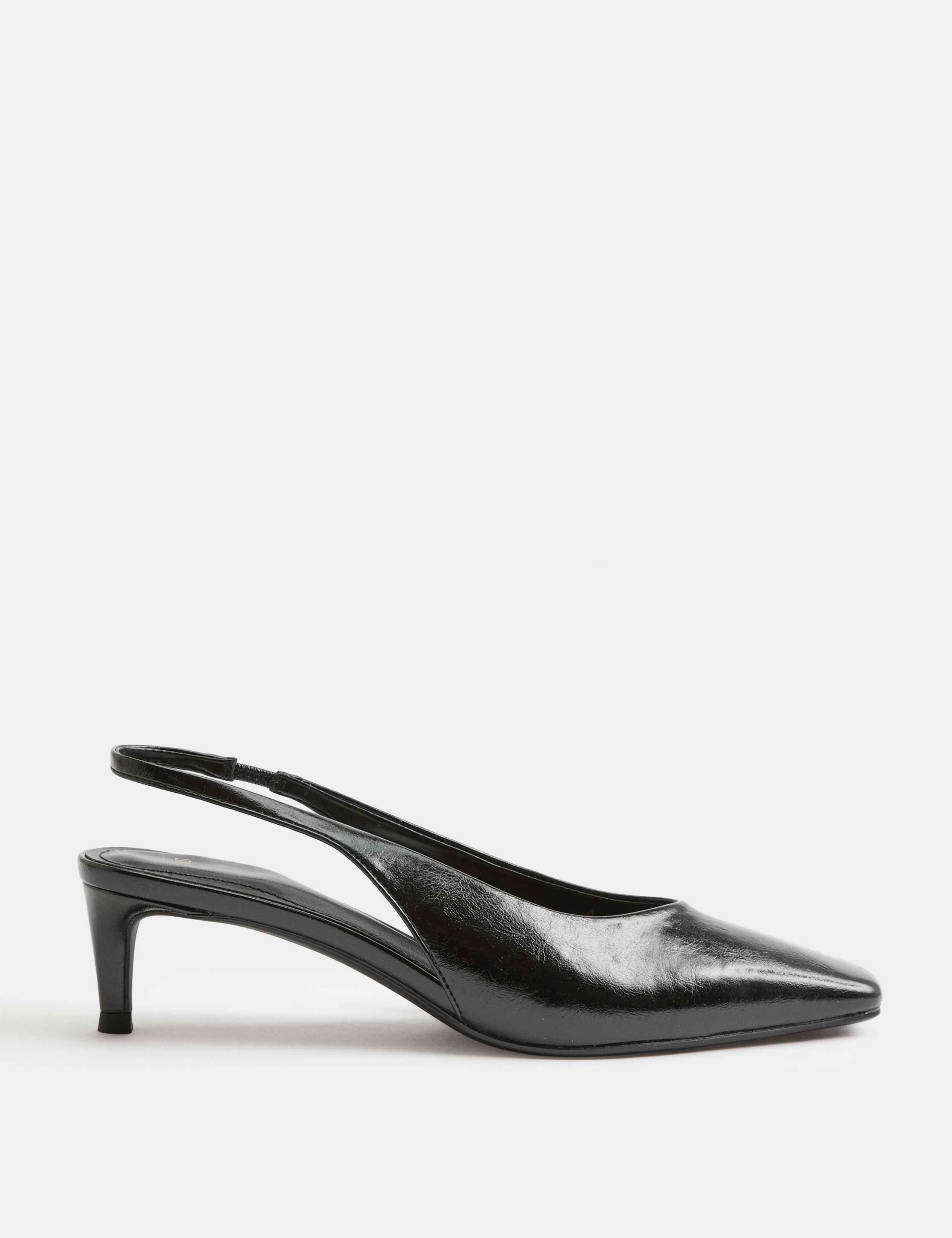 Kitten Heel Chisel Toe Slingback Shoes 2 of 3