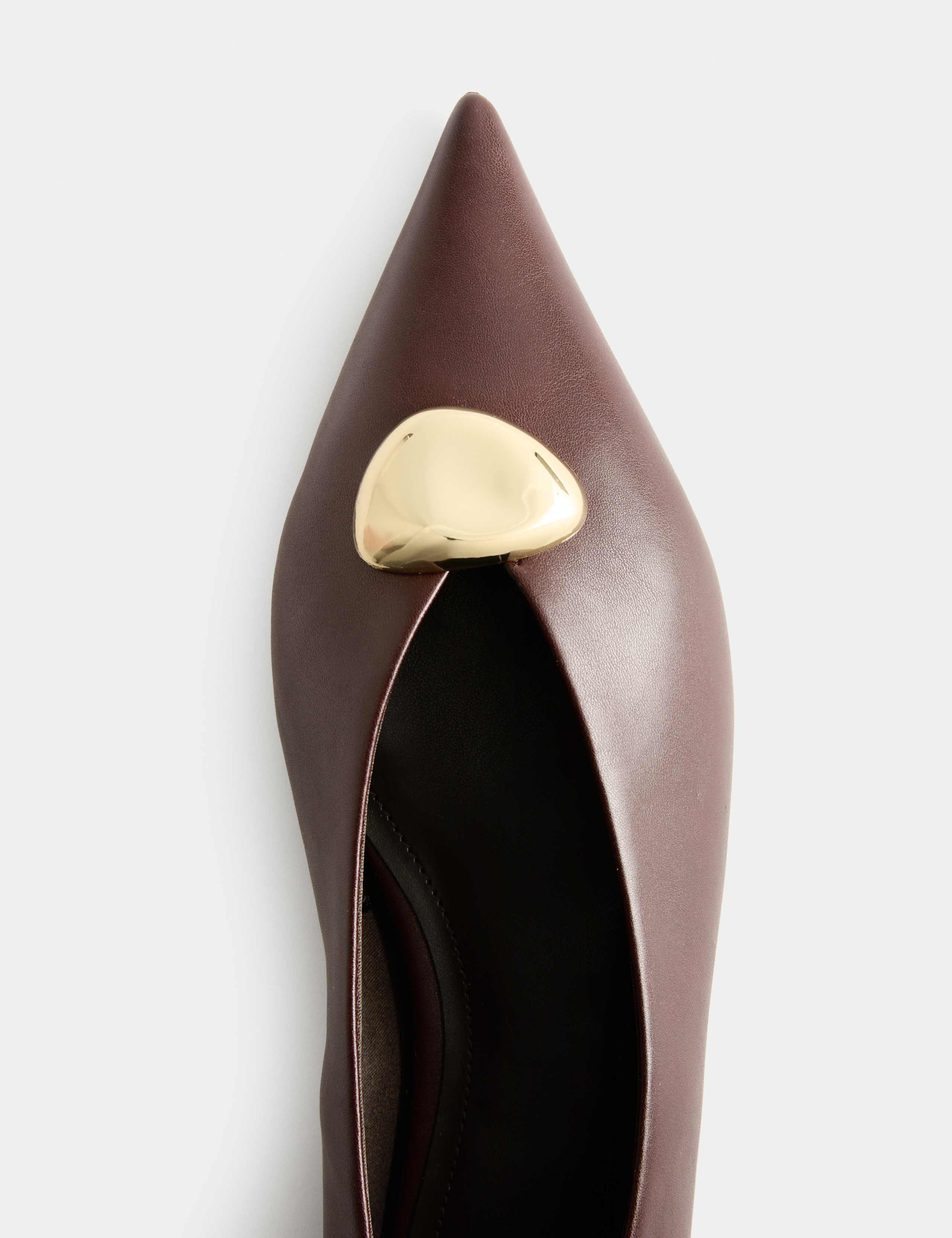Trim Pointed Toe Ballet Pumps 3 of 3