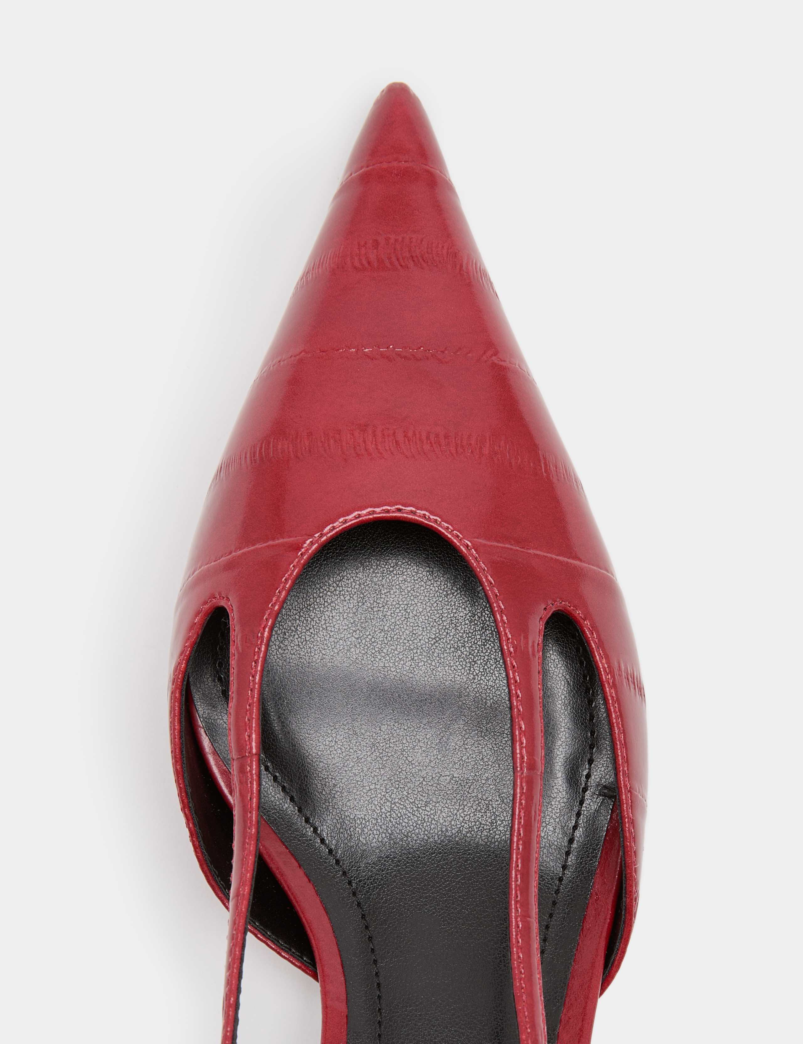 Ankle Strap Kitten Heel Pointed Slingback Shoes 3 of 3