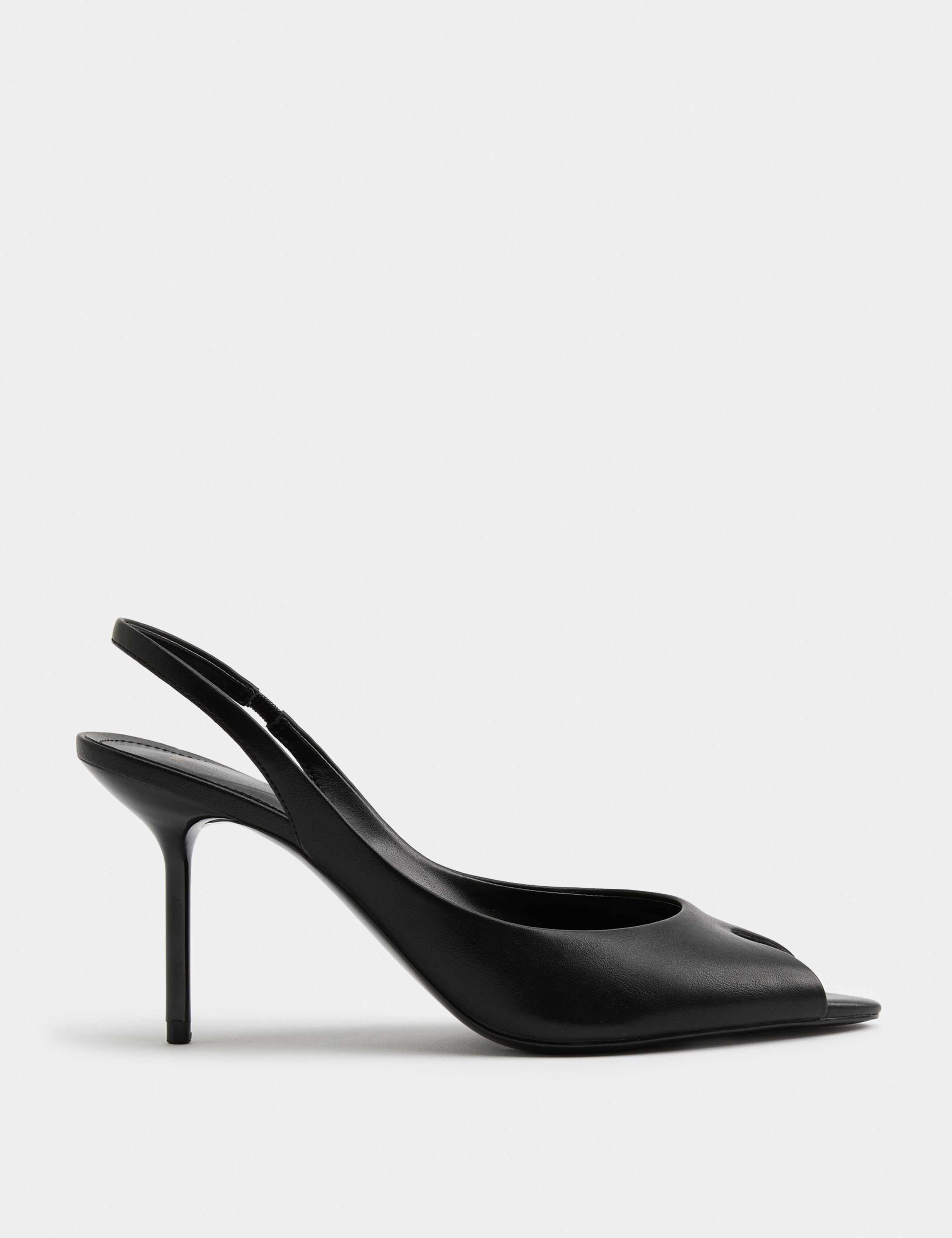 Stiletto Heel Peep Toe Slingback Sandals 2 of 3