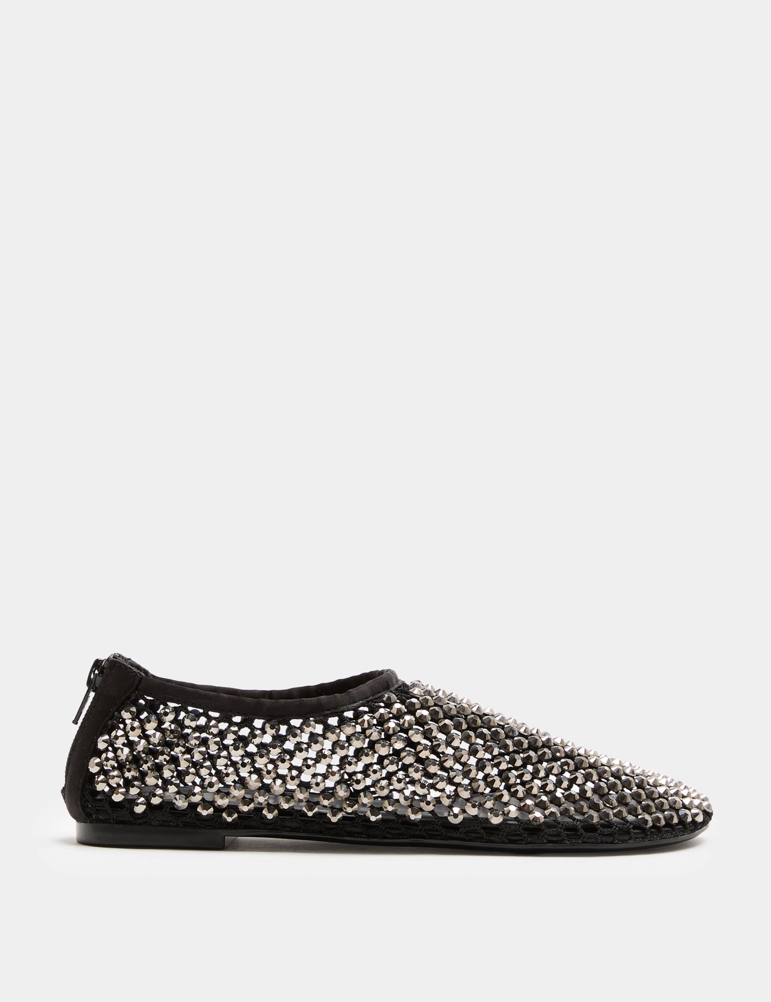 Embellished Slip On Flat Round Toe Shoes 2 of 3