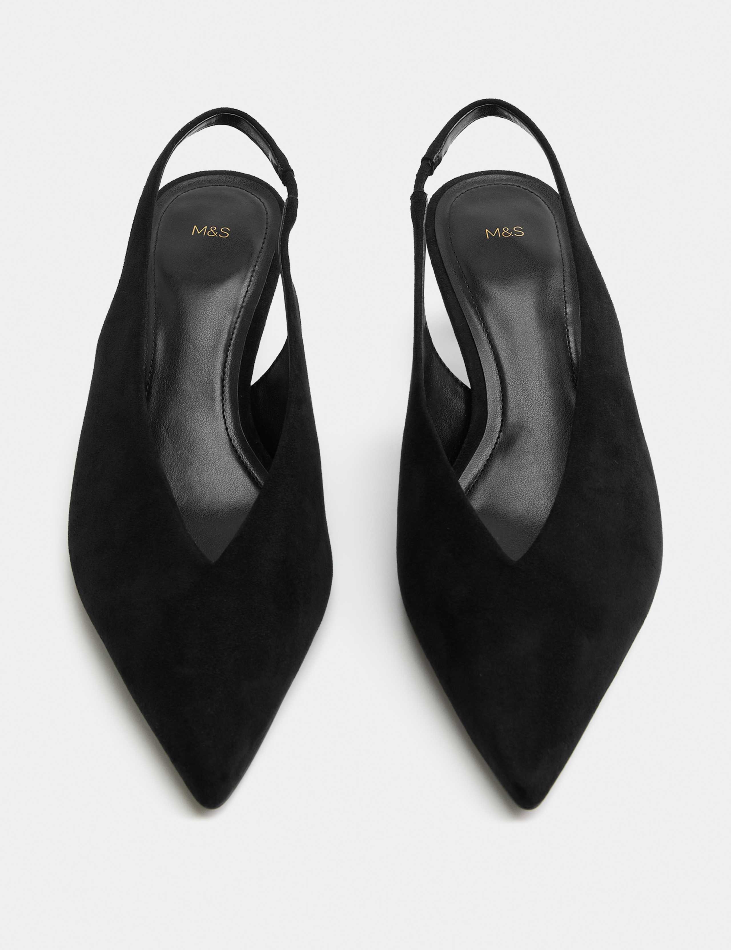 Kitten Heel Pointed Slingback Shoes 1 of 3