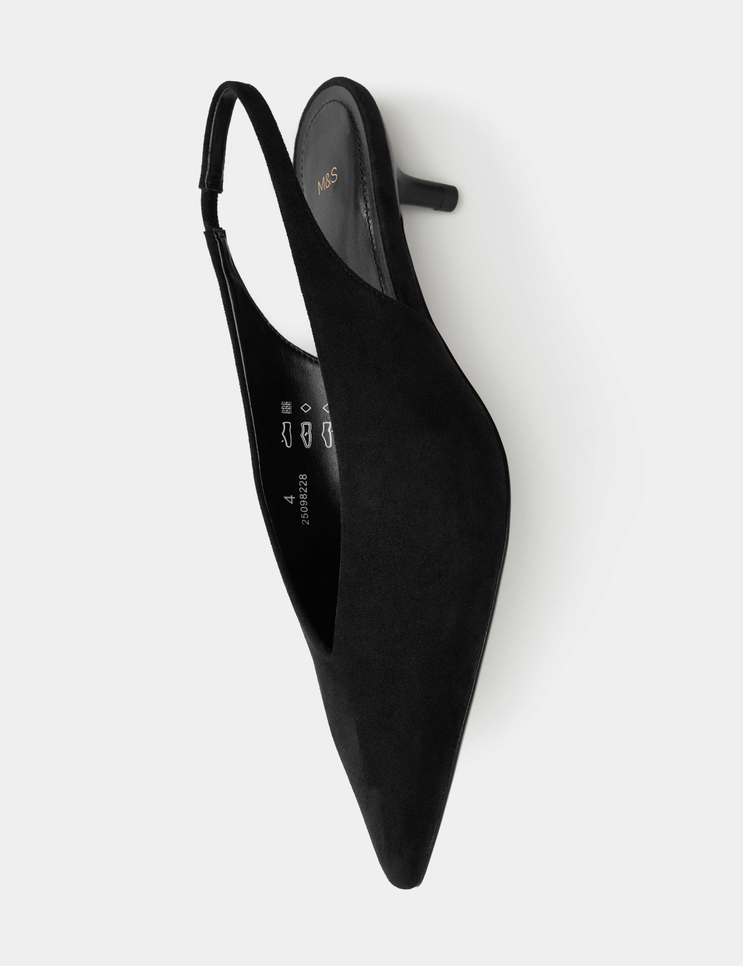 Kitten Heel Pointed Slingback Shoes 3 of 3
