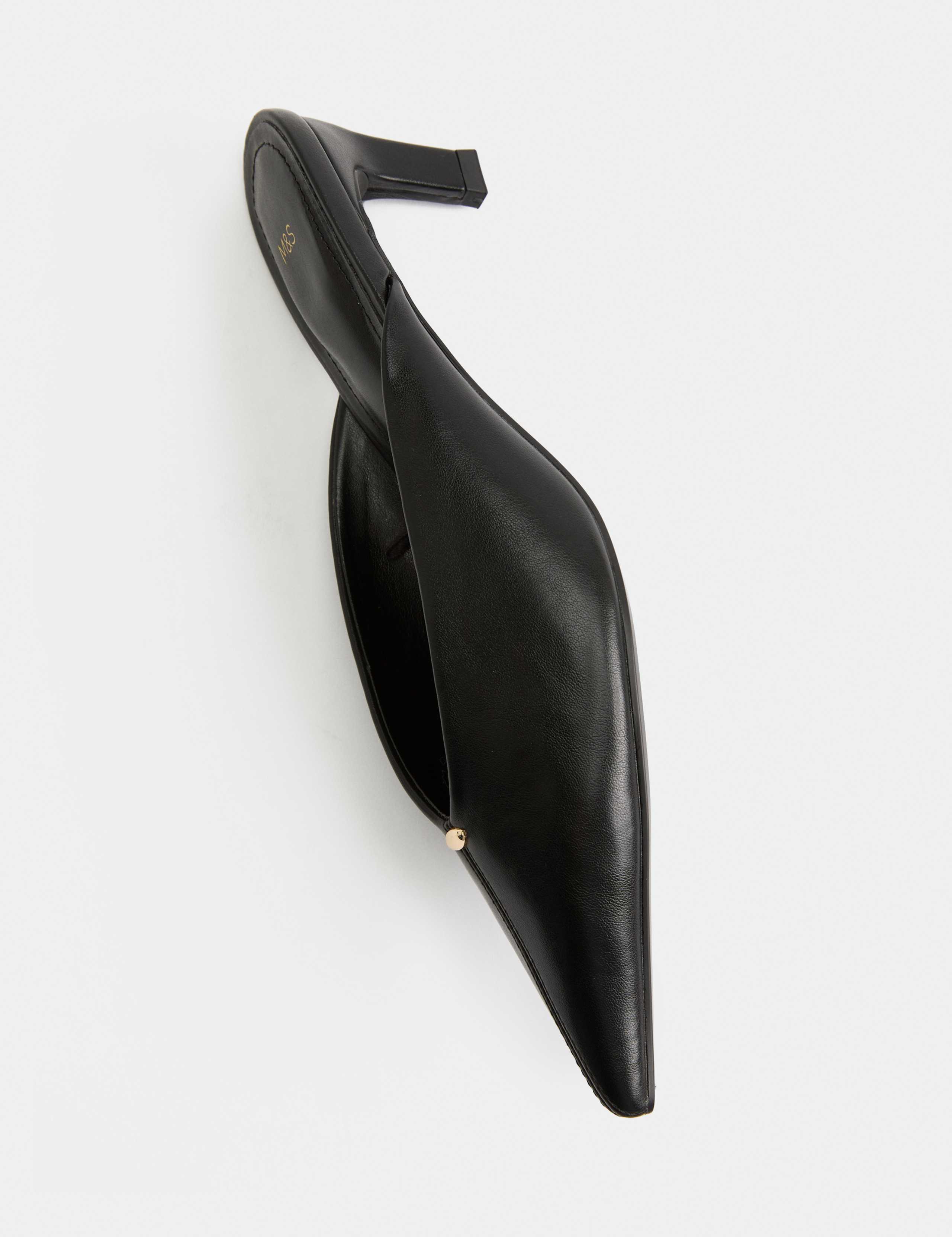 Kitten Heel Pointed Toe Mules 3 of 3