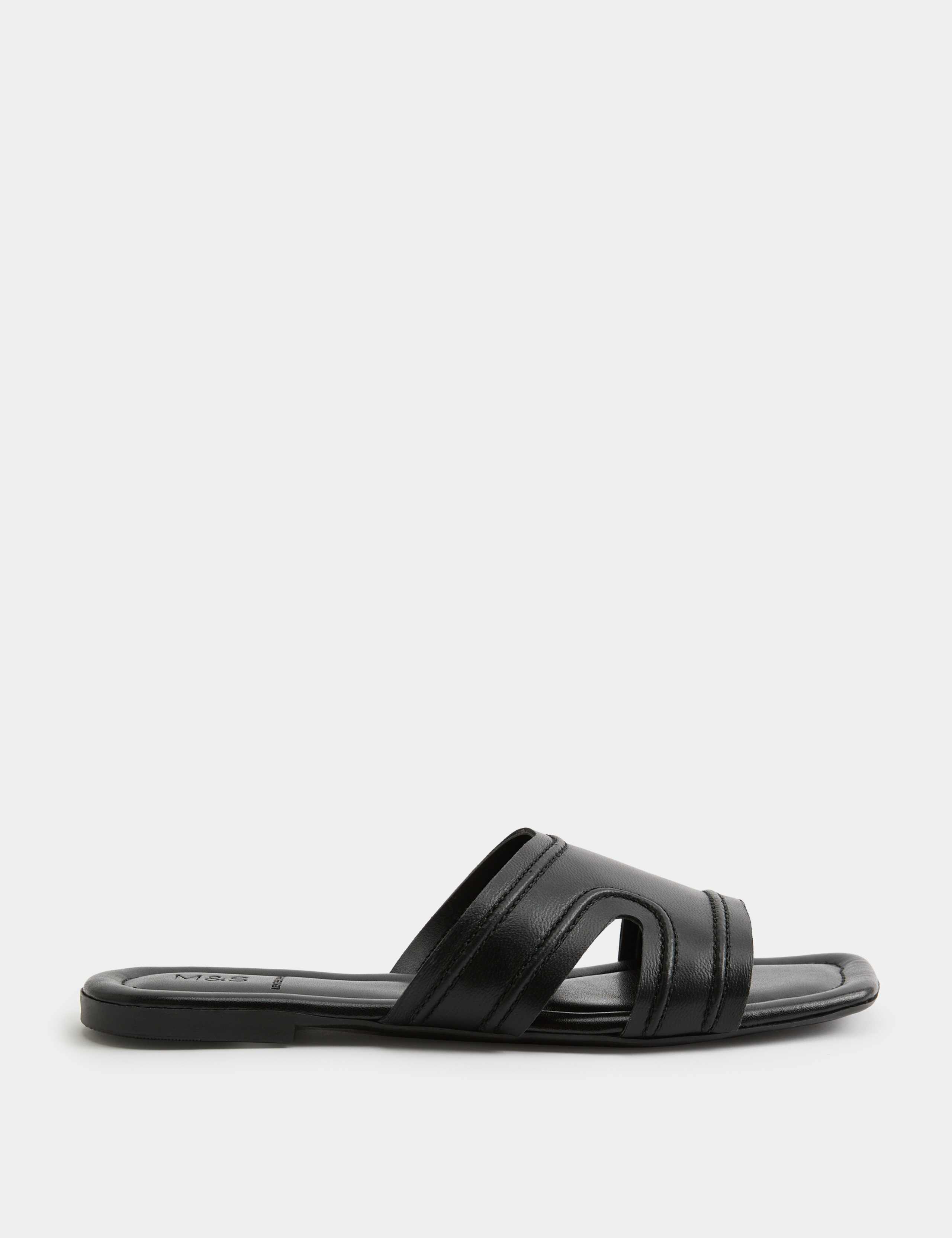 Leather Flat Mules 2 of 3