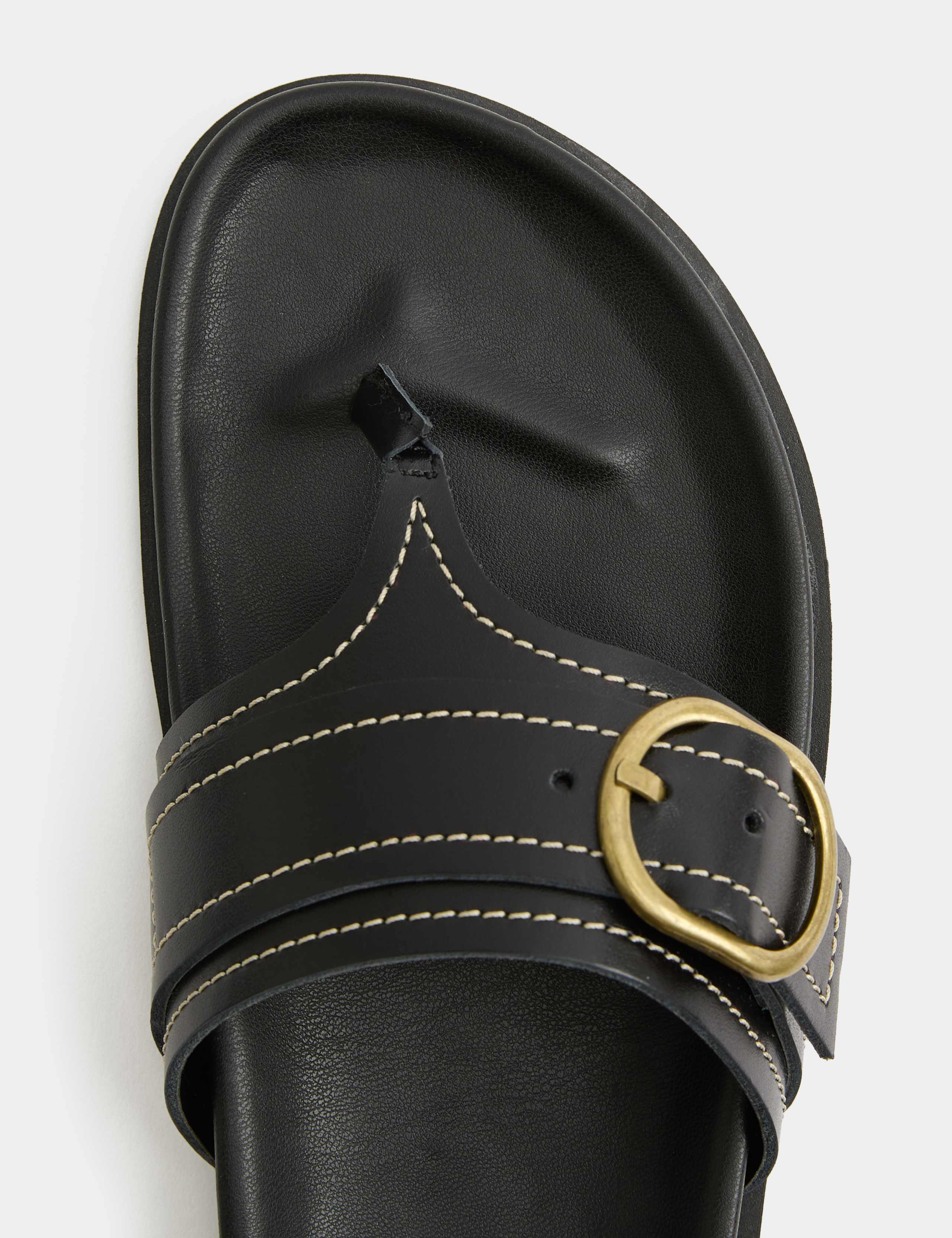Leather Footbed Toe Post Sandals 3 of 3