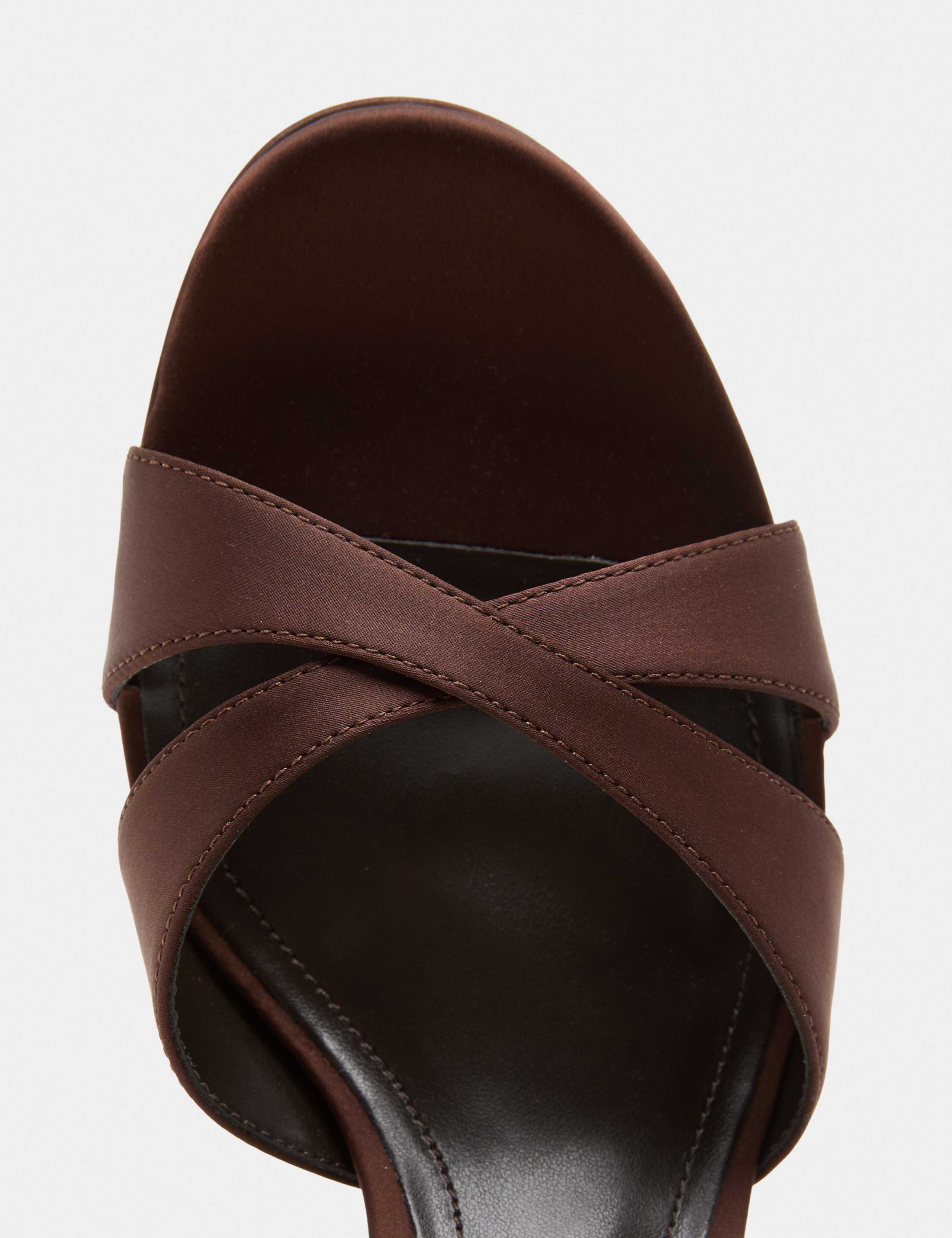 Buckle Crossover Block Heel Sandals 3 of 4