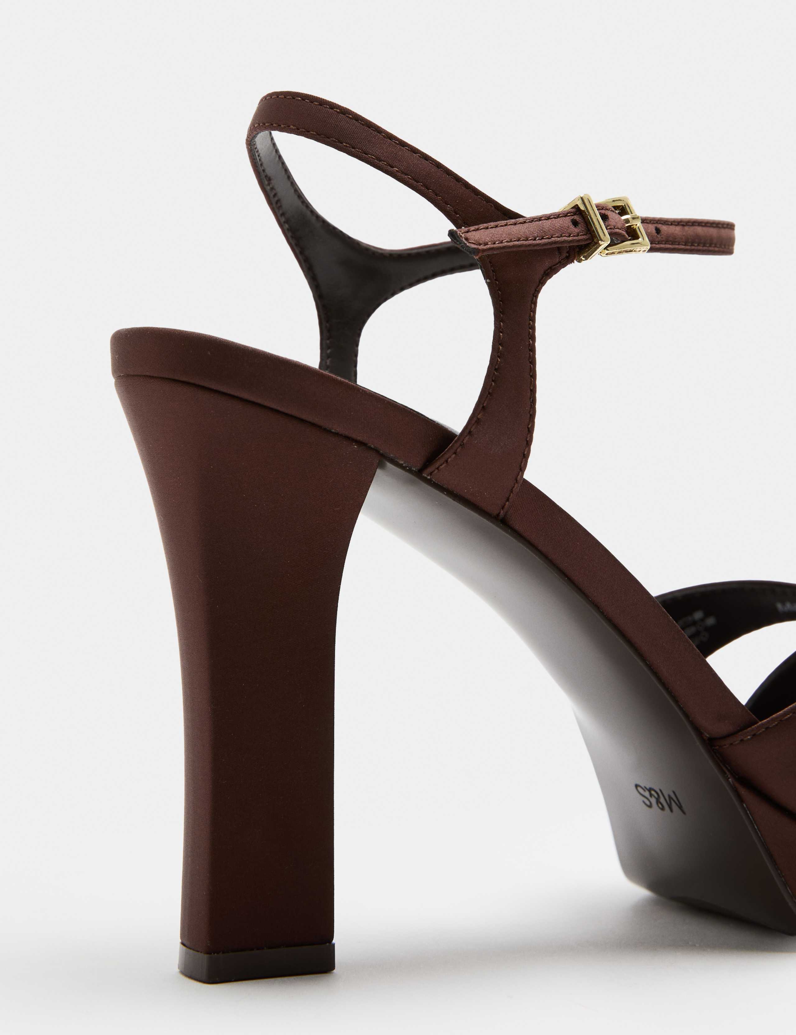 Buckle Crossover Block Heel Sandals 4 of 4