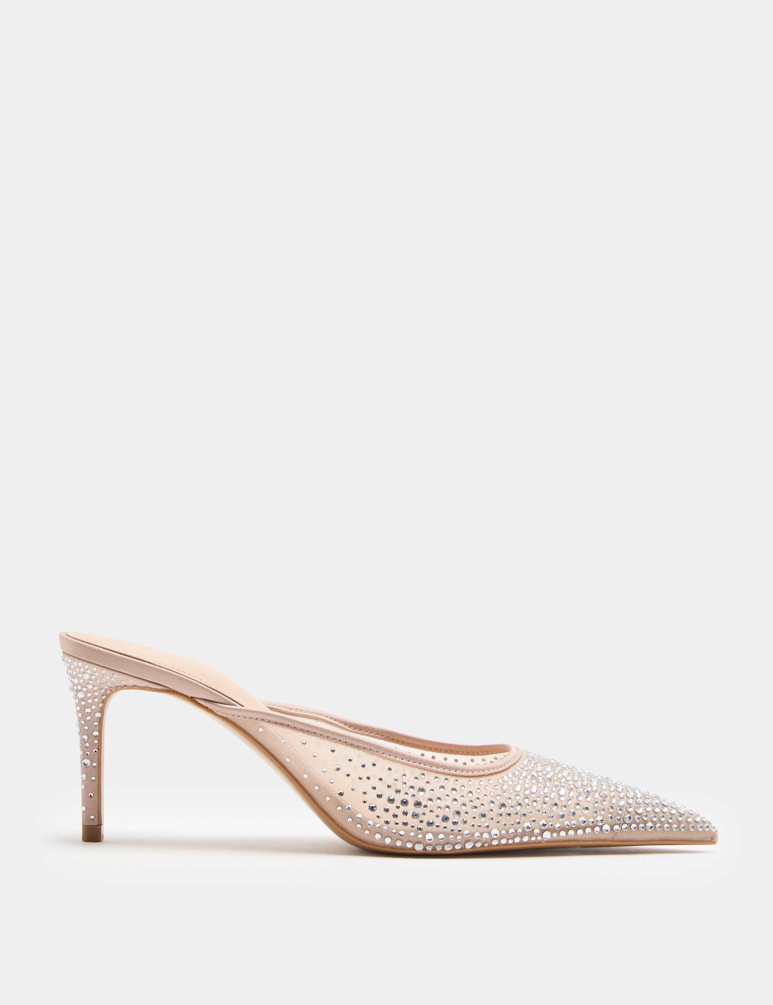 Embellished Stiletto Heel Pointed Toe Mule 2 of 3
