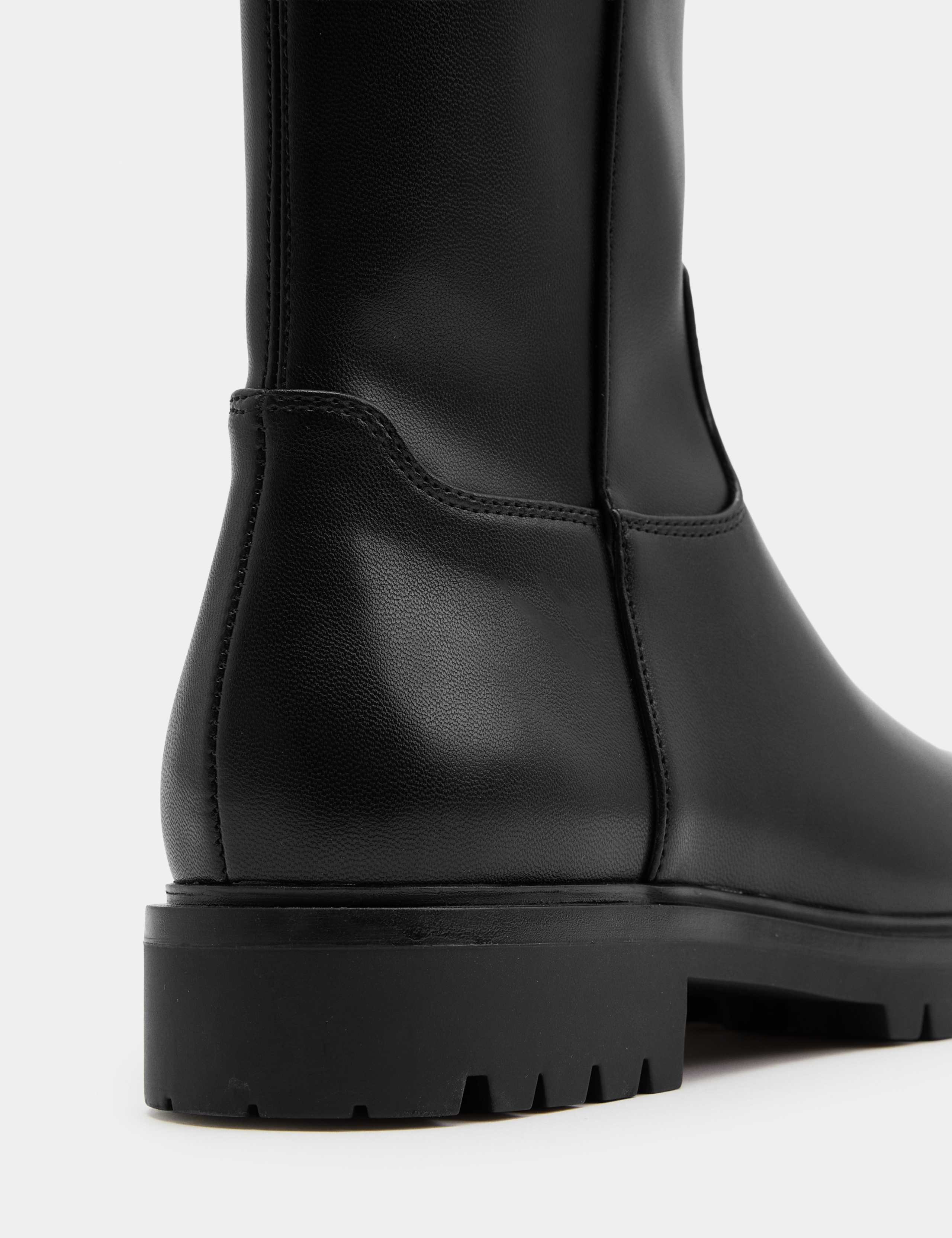 Block Heel Sock Ankle Boots 3 of 4