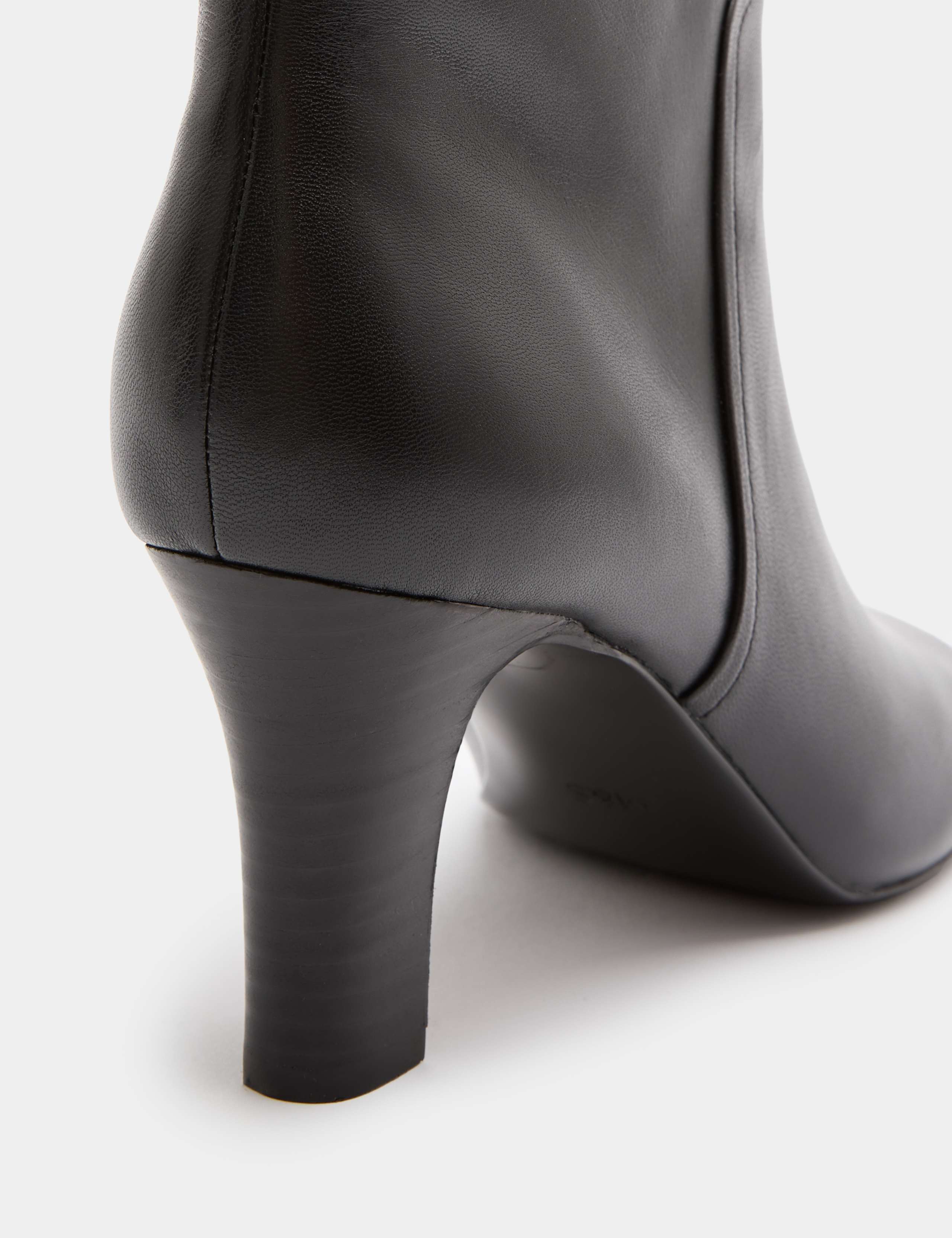 Leather Block Heel Ankle Boots 3 of 3
