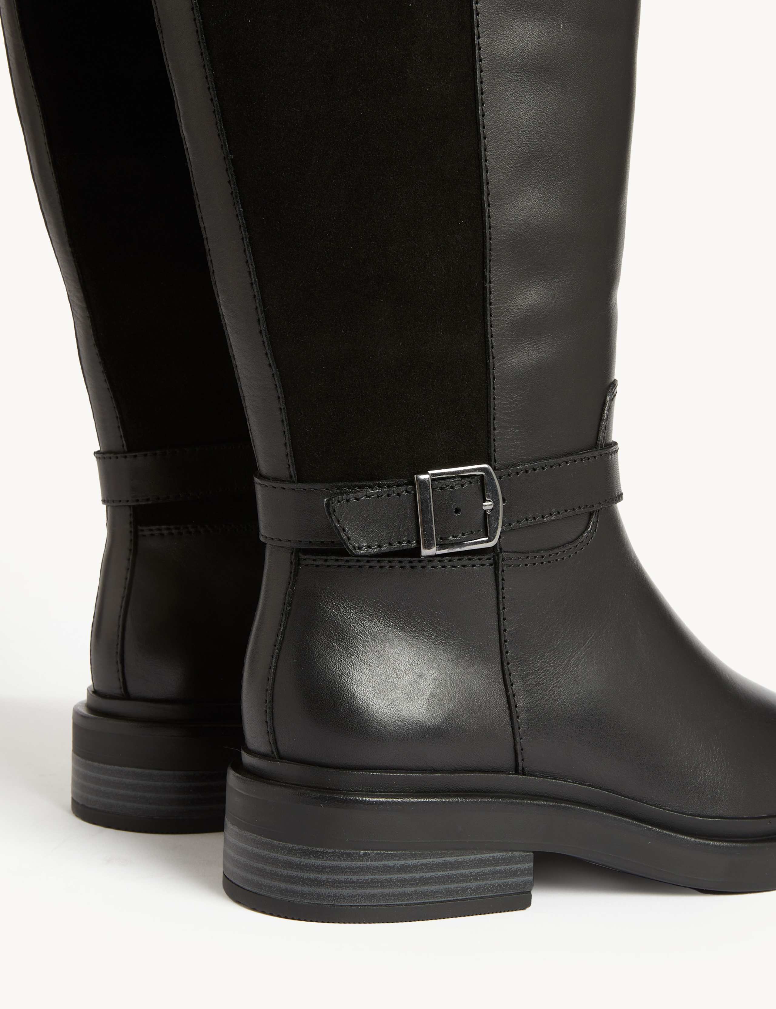 Wide Fit Leather Riding Knee High Boots 3 of 3