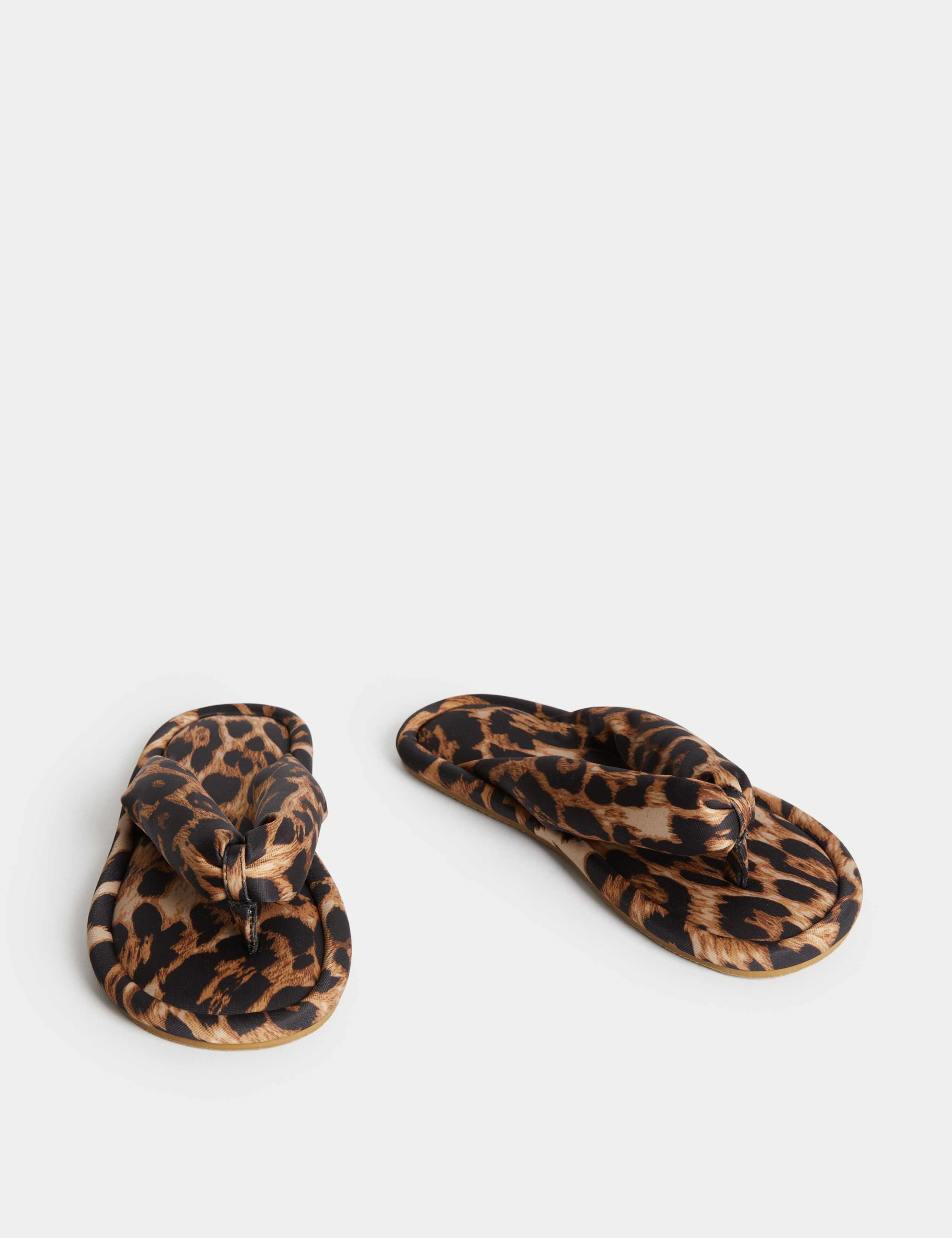 Leopard Print Slider Slippers 2 of 3