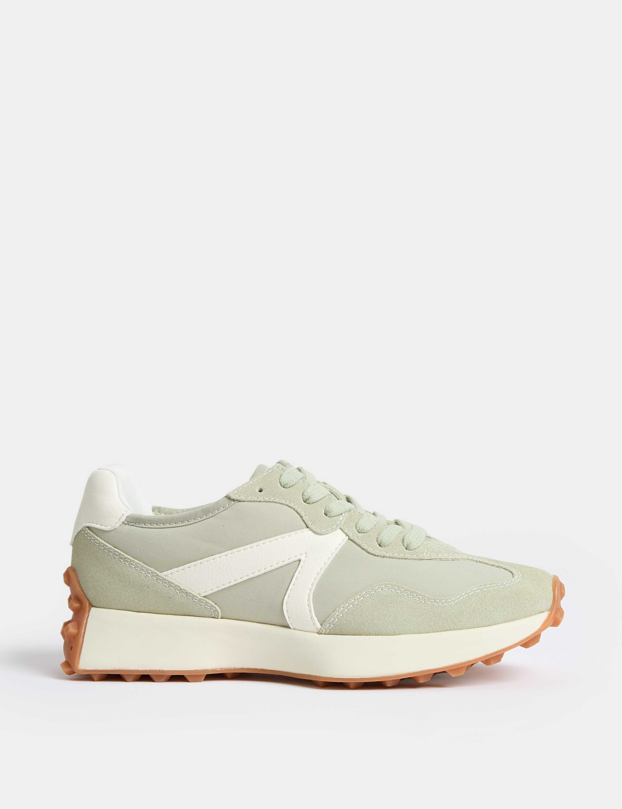 Leather Side Detail Trainers 1 of 3