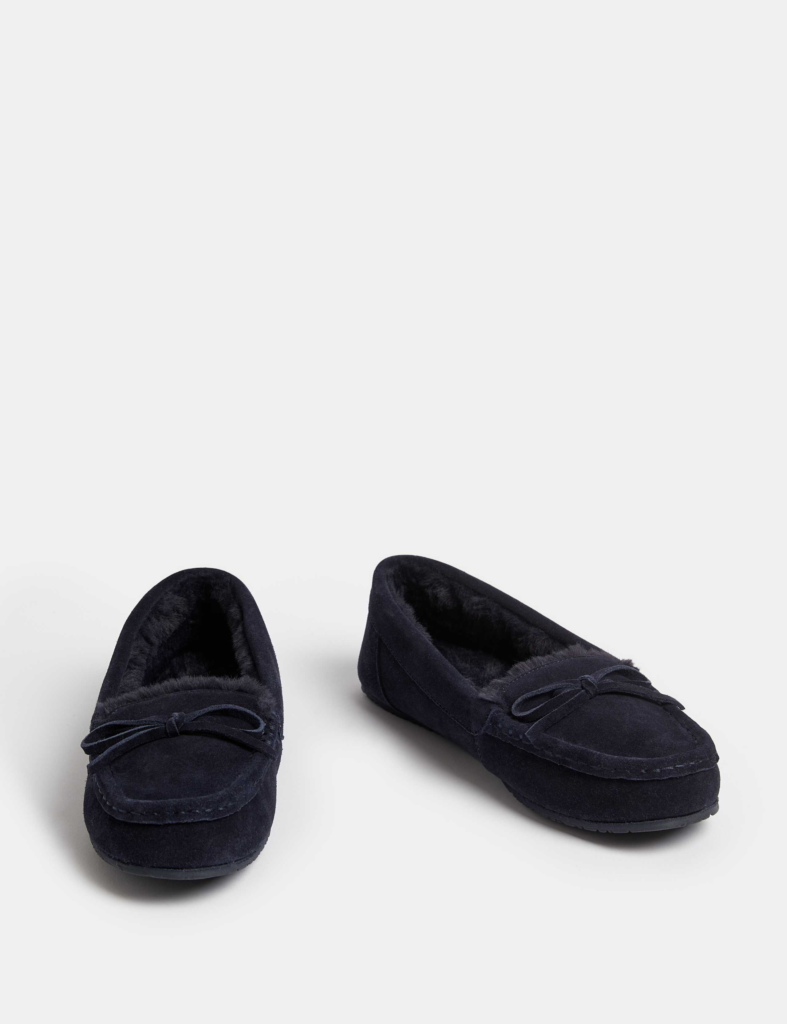 Suede Moccasin Slippers 2 of 3