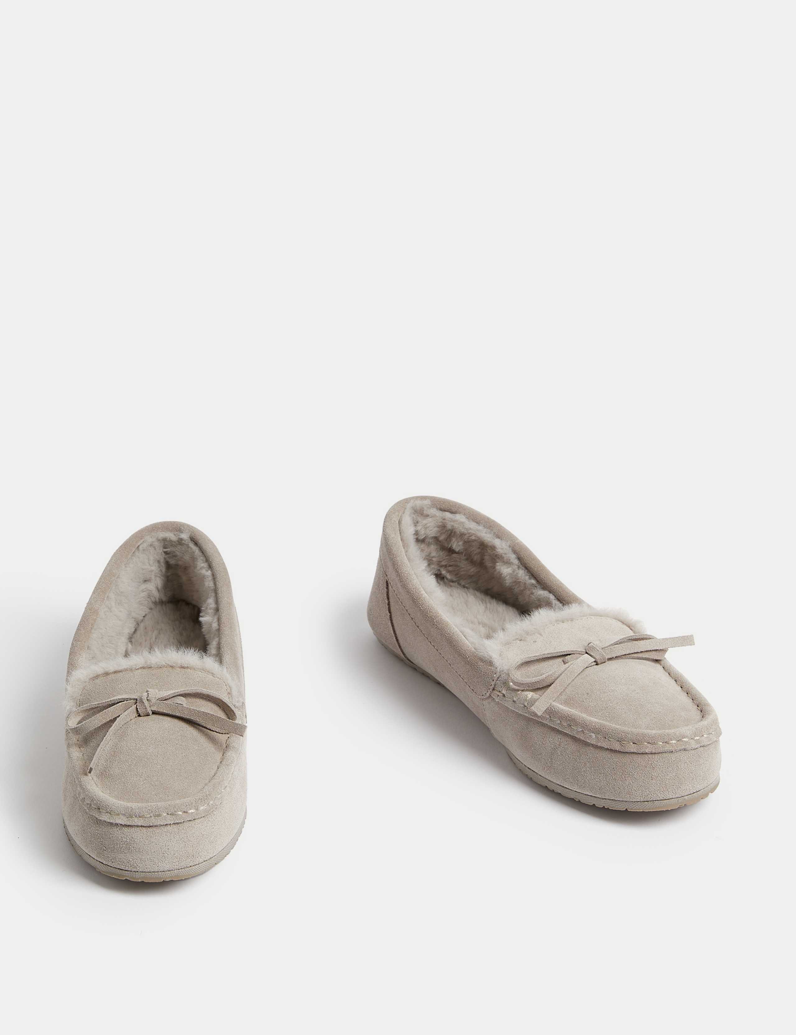 Suede Moccasin Slippers 2 of 3