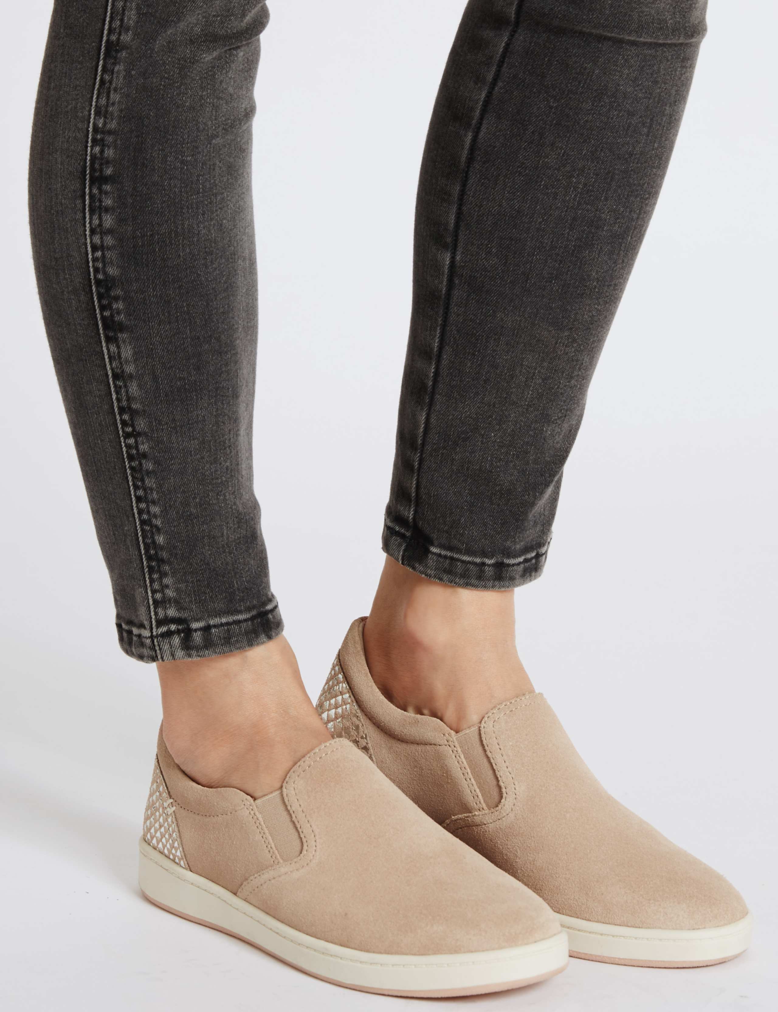 Suede Slab Sole Trainers 1 of 5