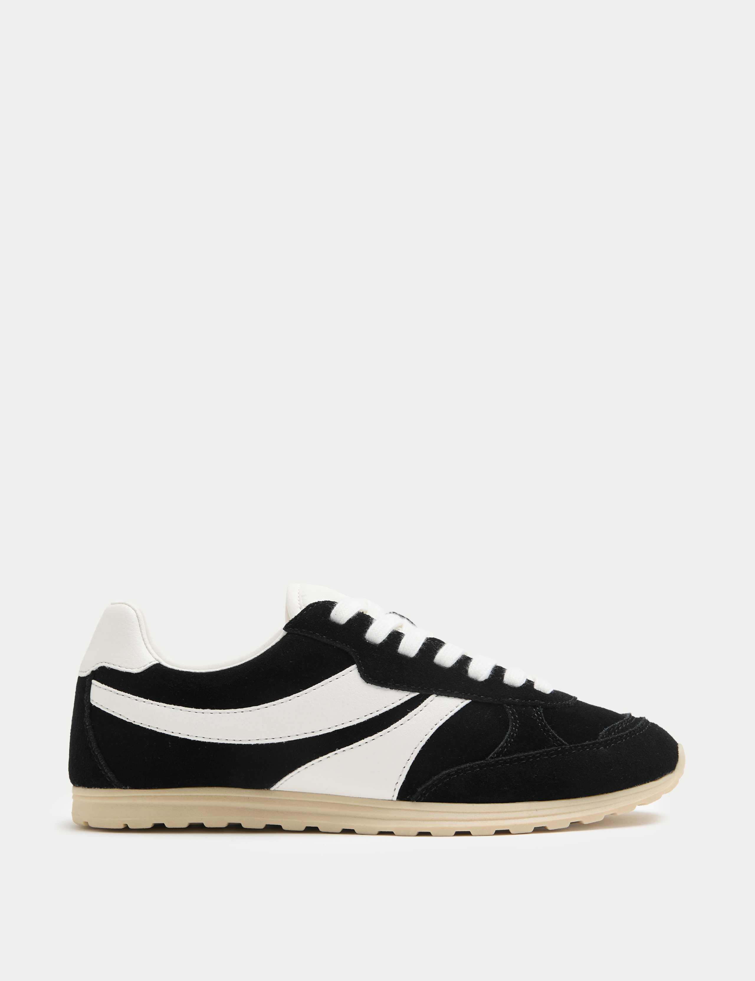 Suede Side Stripe Retro Trainers 2 of 3