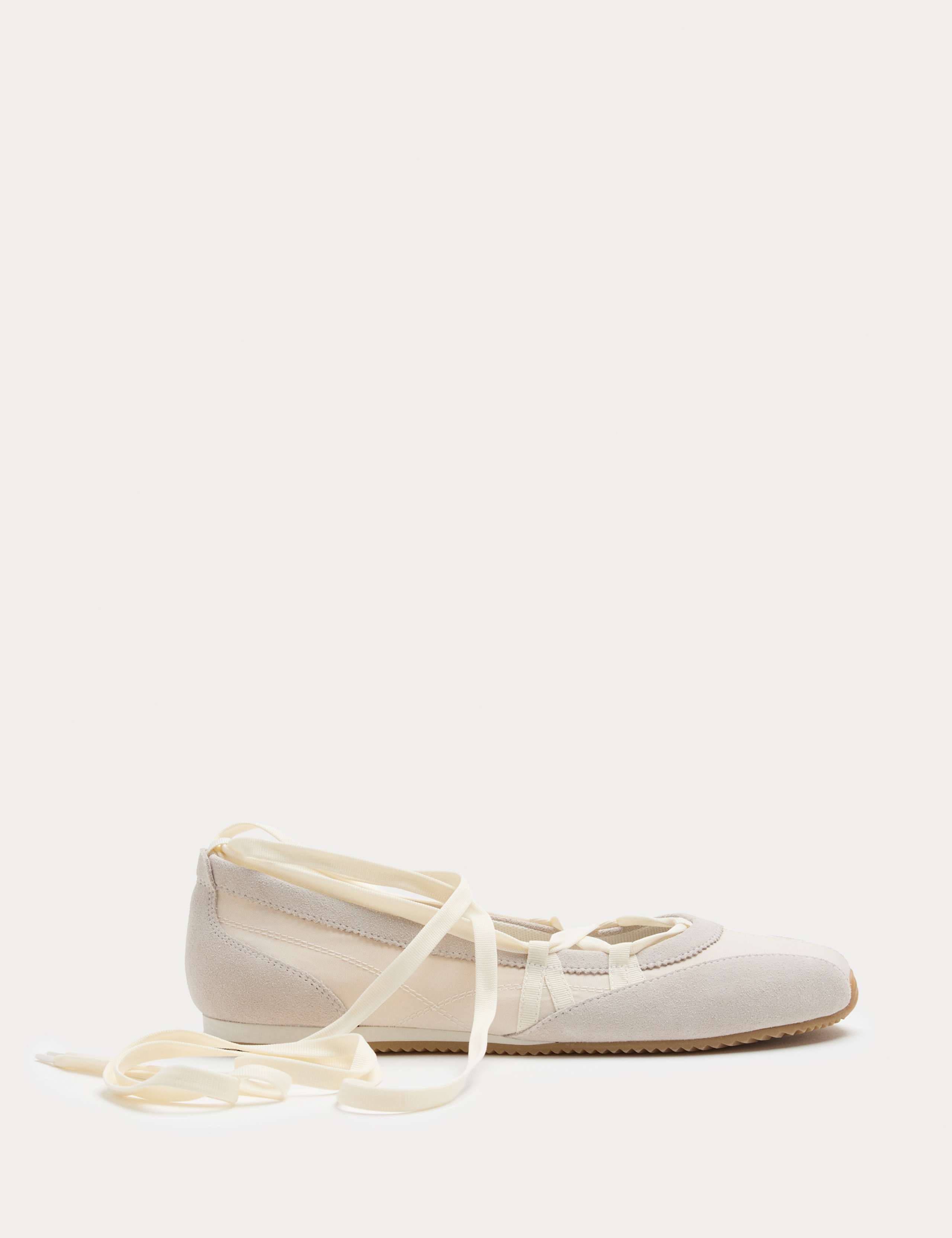 Ankle Tie Ballet Trainers 2 of 3