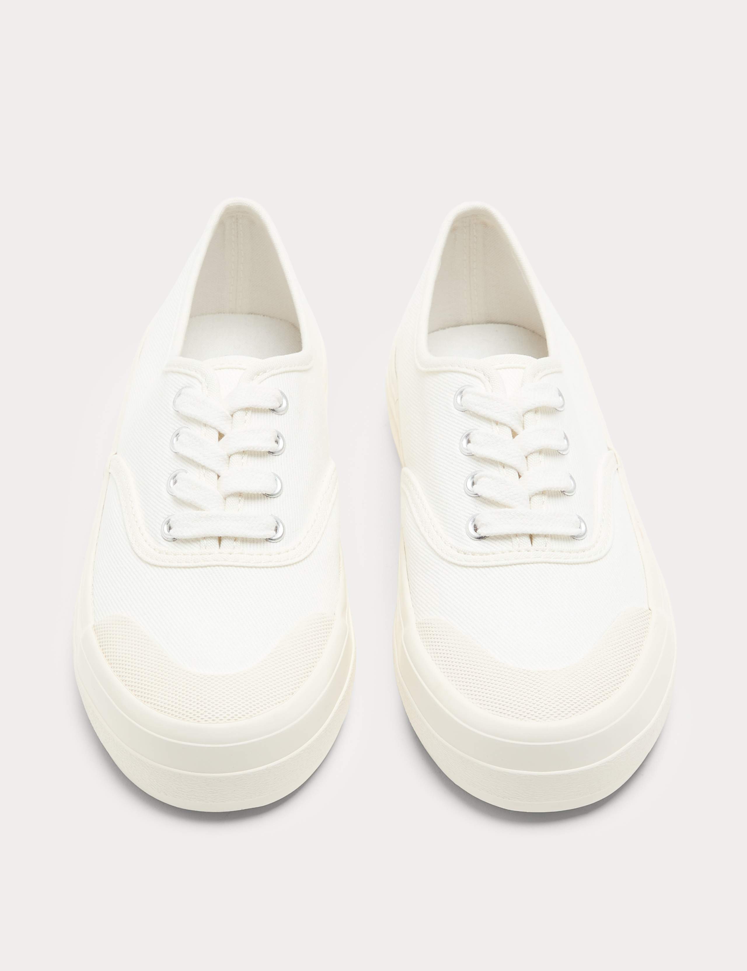 Cup Sole Platform Plimsoll Trainers 1 of 3