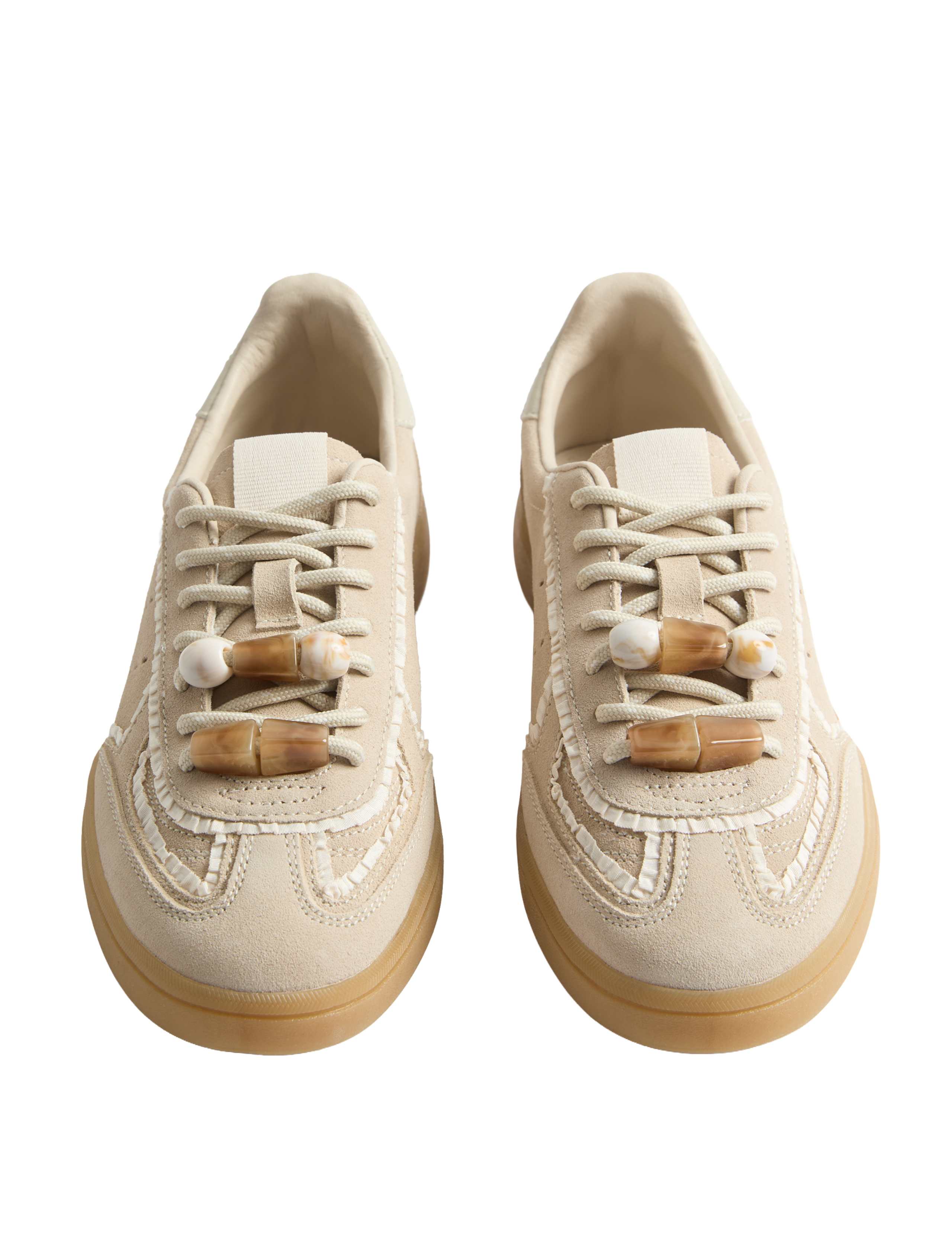 Suede Bead Detail Trainers 2 of 3