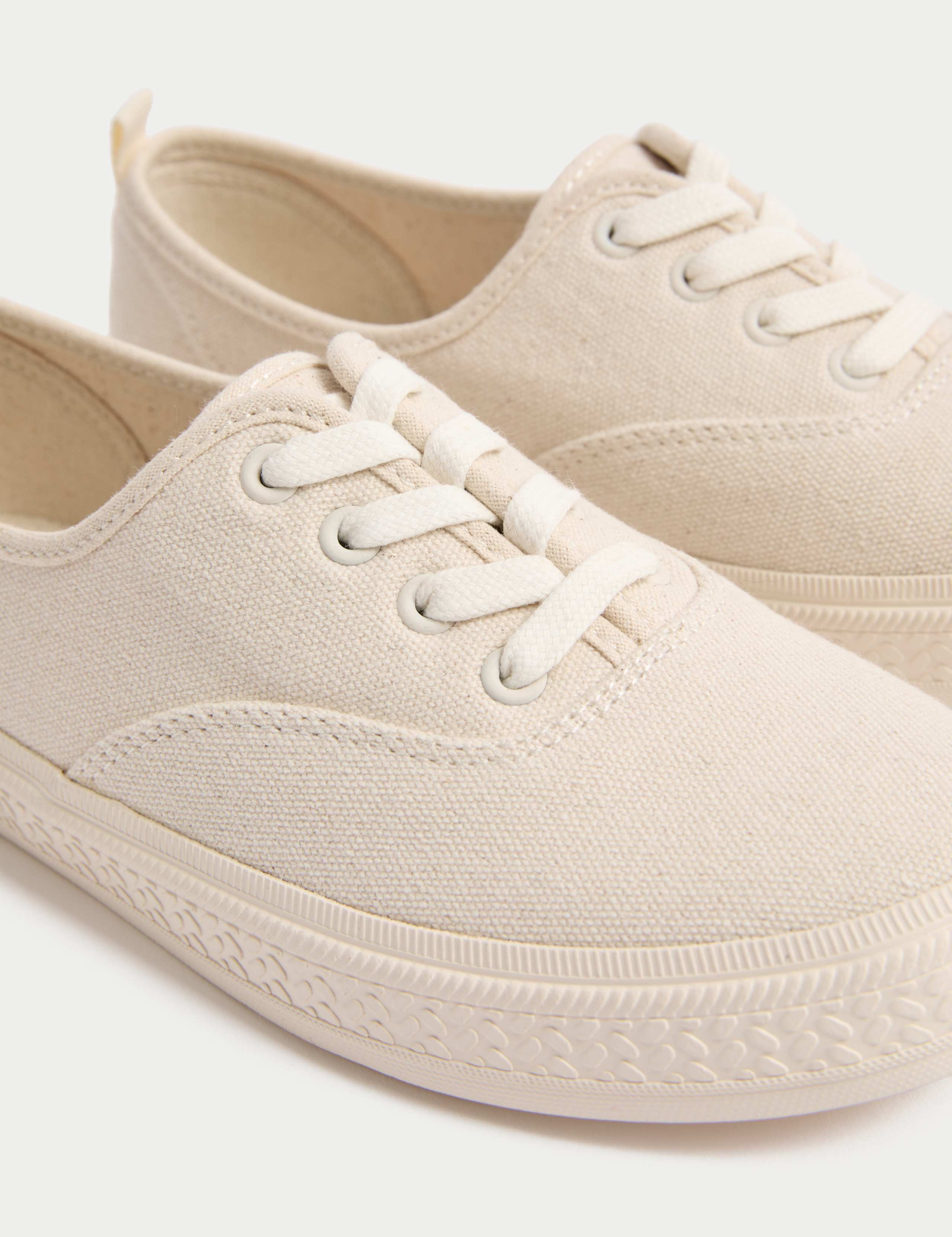 Canvas Lace Up Trainers 3 of 3