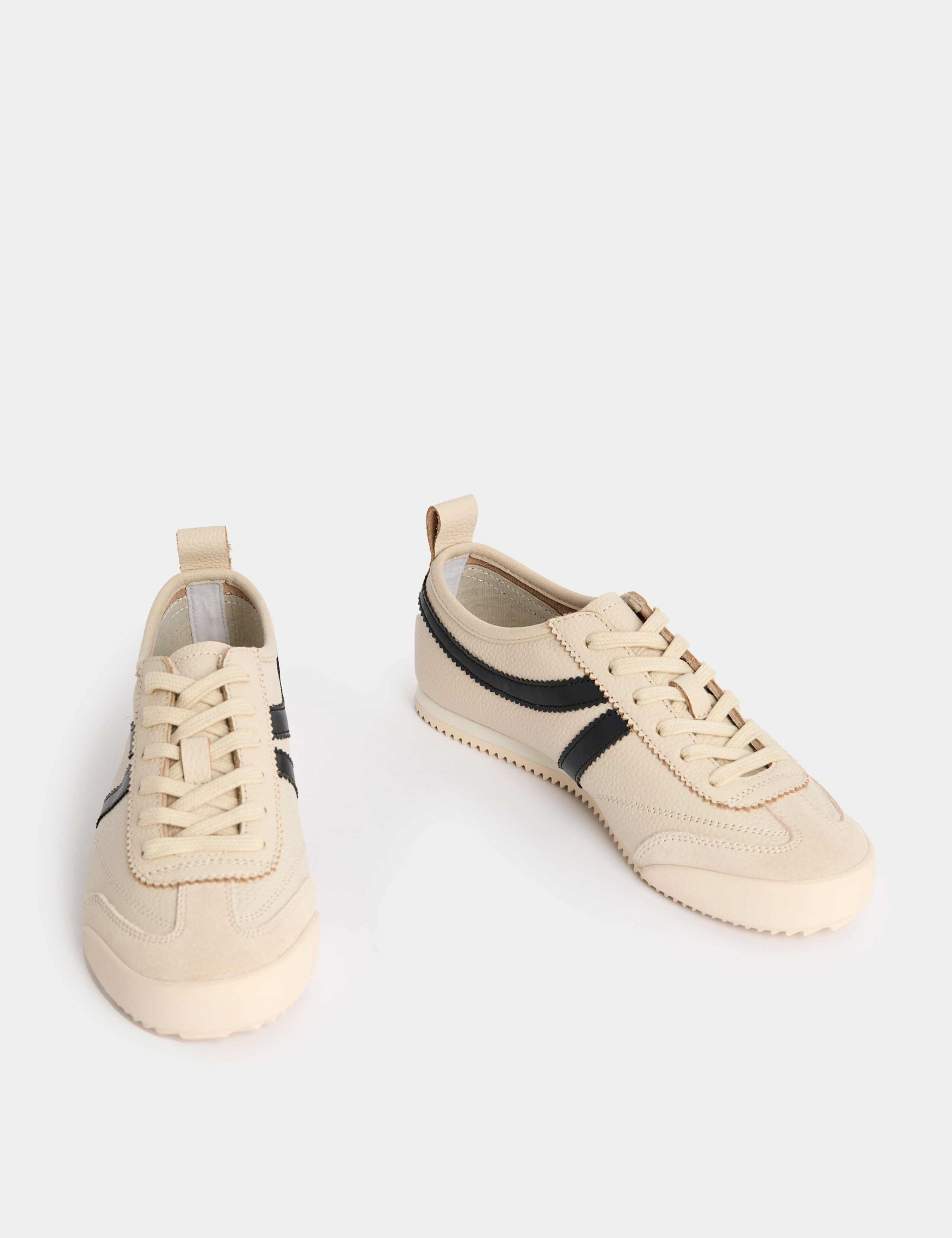 Leather Stripe Trainers 2 of 3