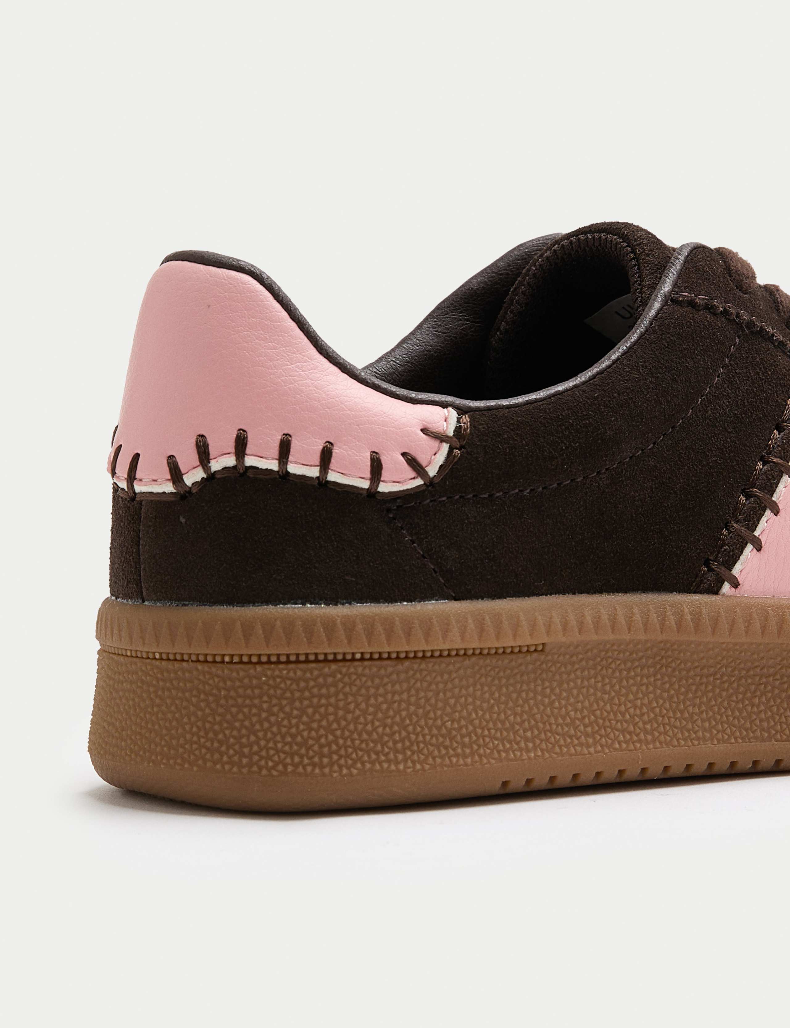 Suede Side Detail Platform Trainers 3 of 4