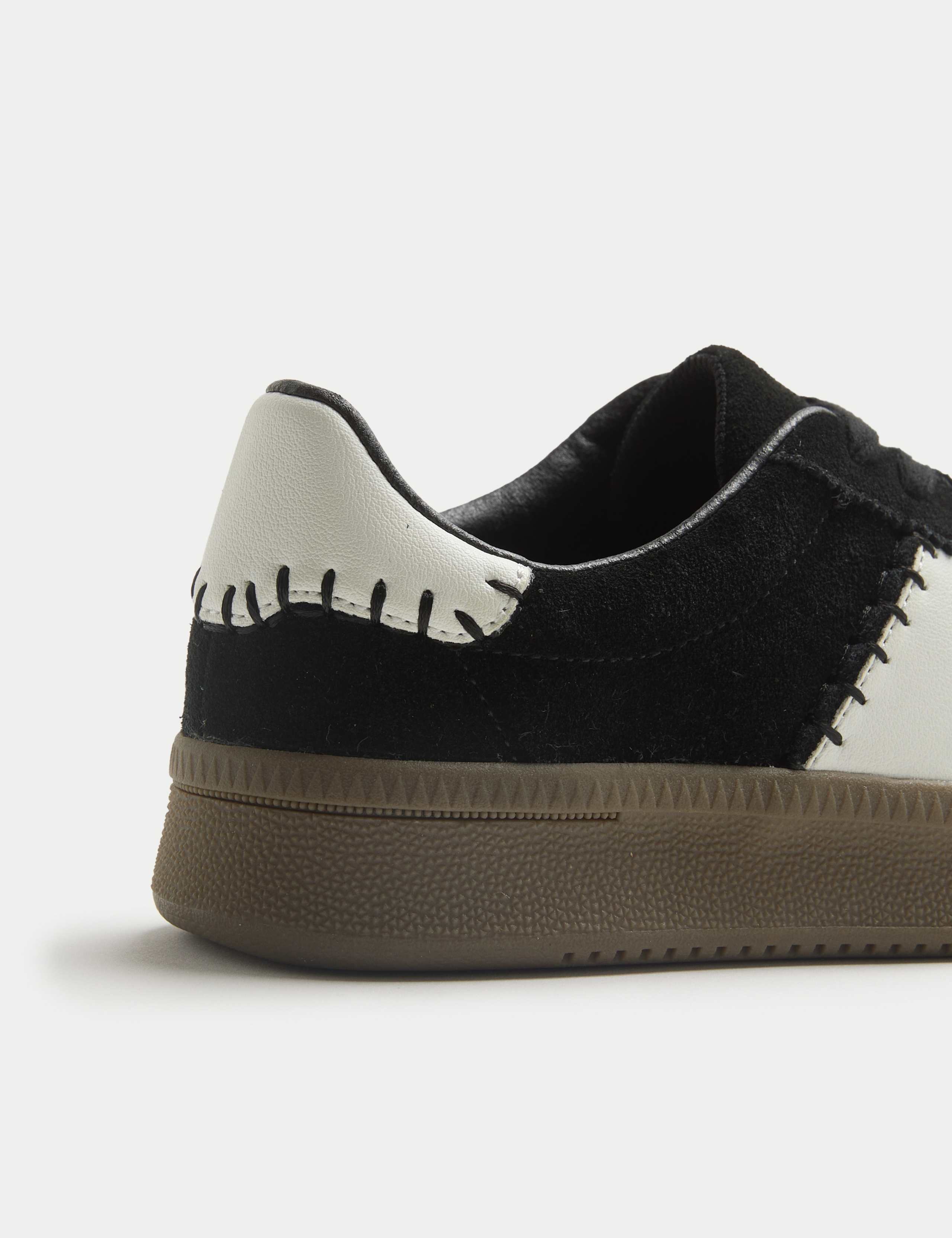 Suede Side Detail Platform Trainers 4 of 4