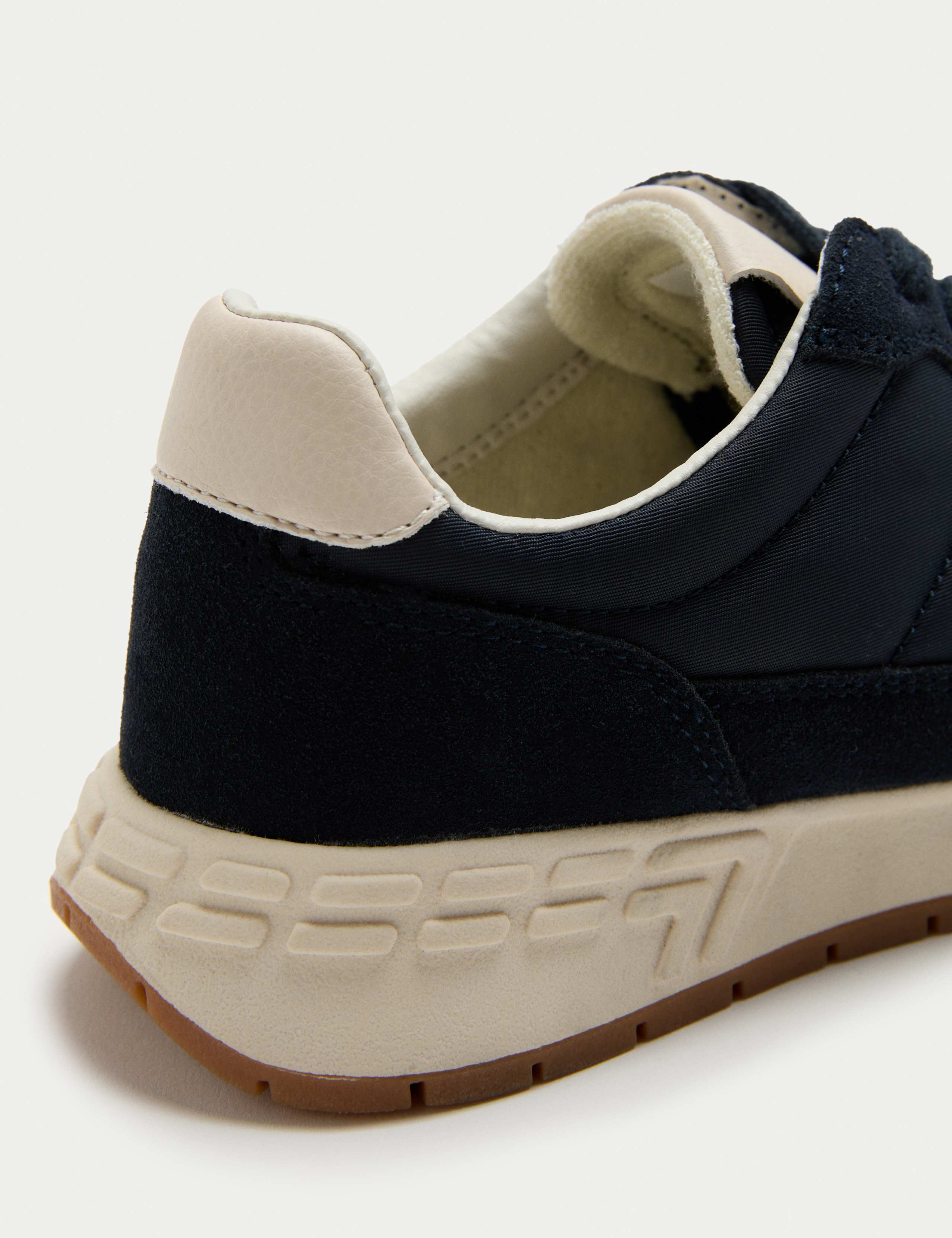 Suede Panel Lace-Up Trainers 3 of 4