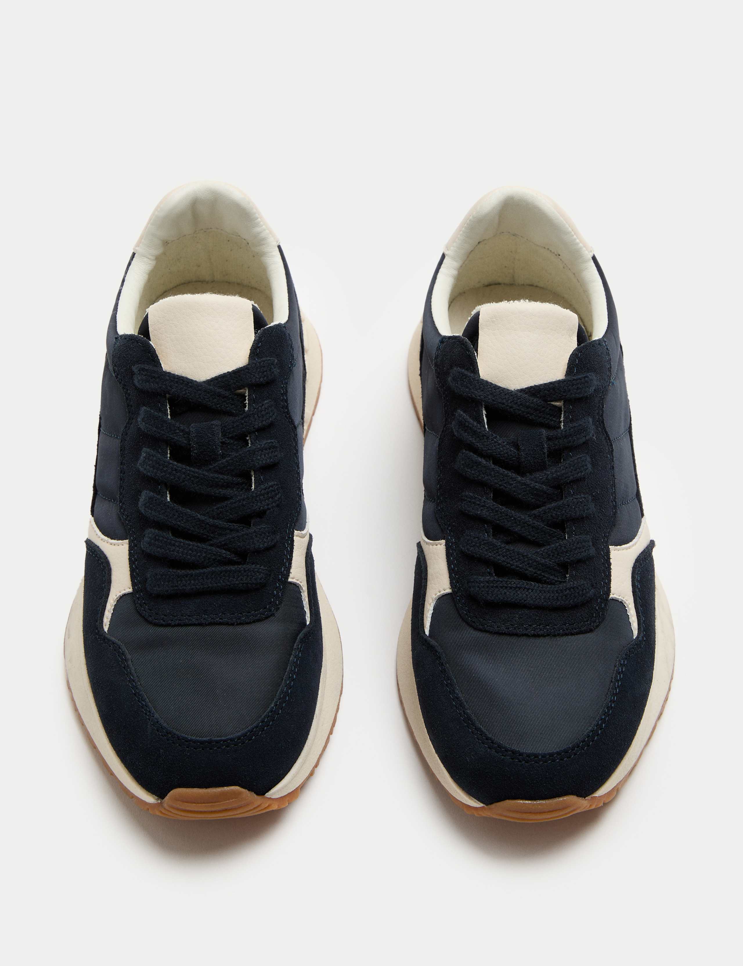 Suede Panel Lace-Up Trainers 4 of 4