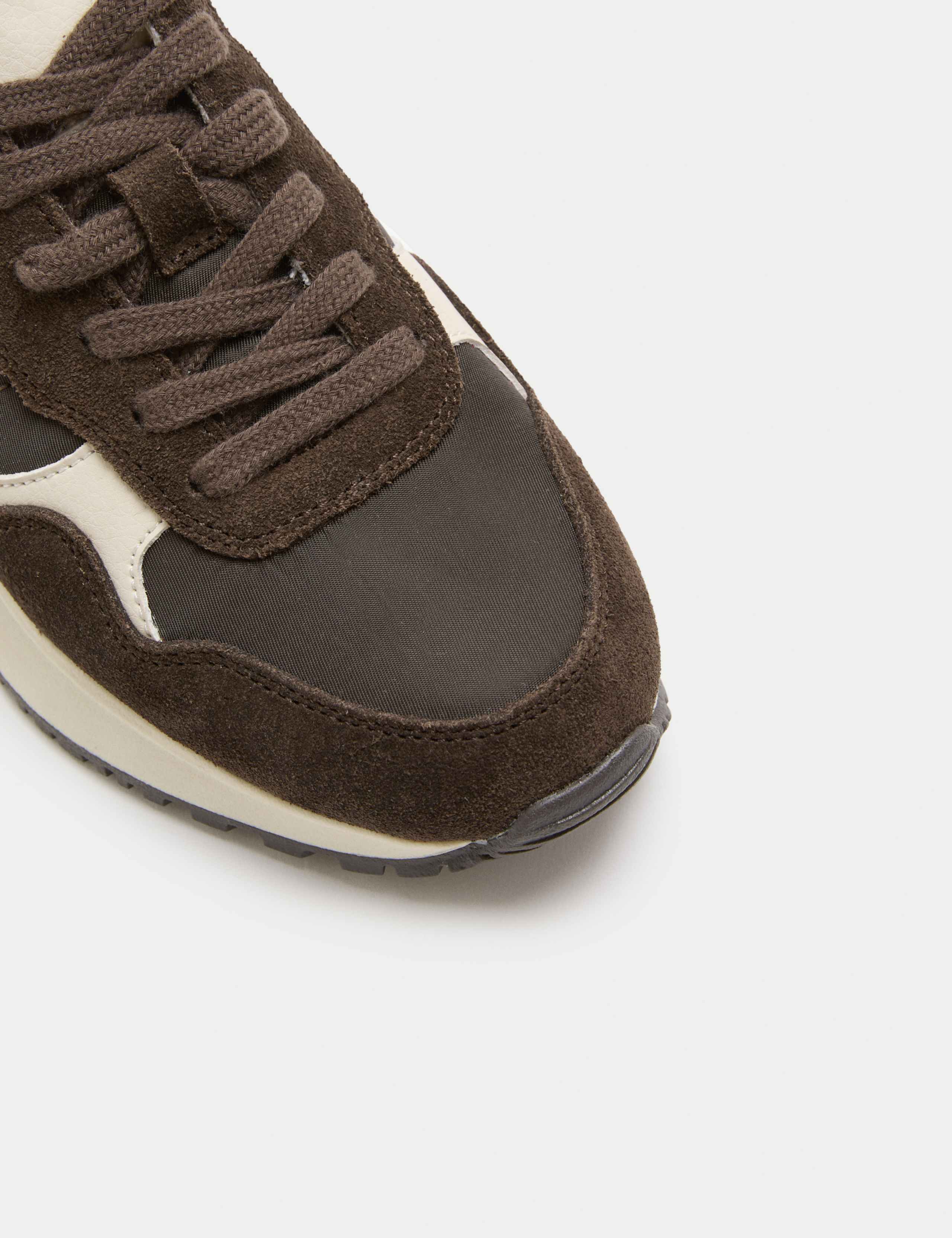 Suede Panel Lace-Up Trainers 4 of 4