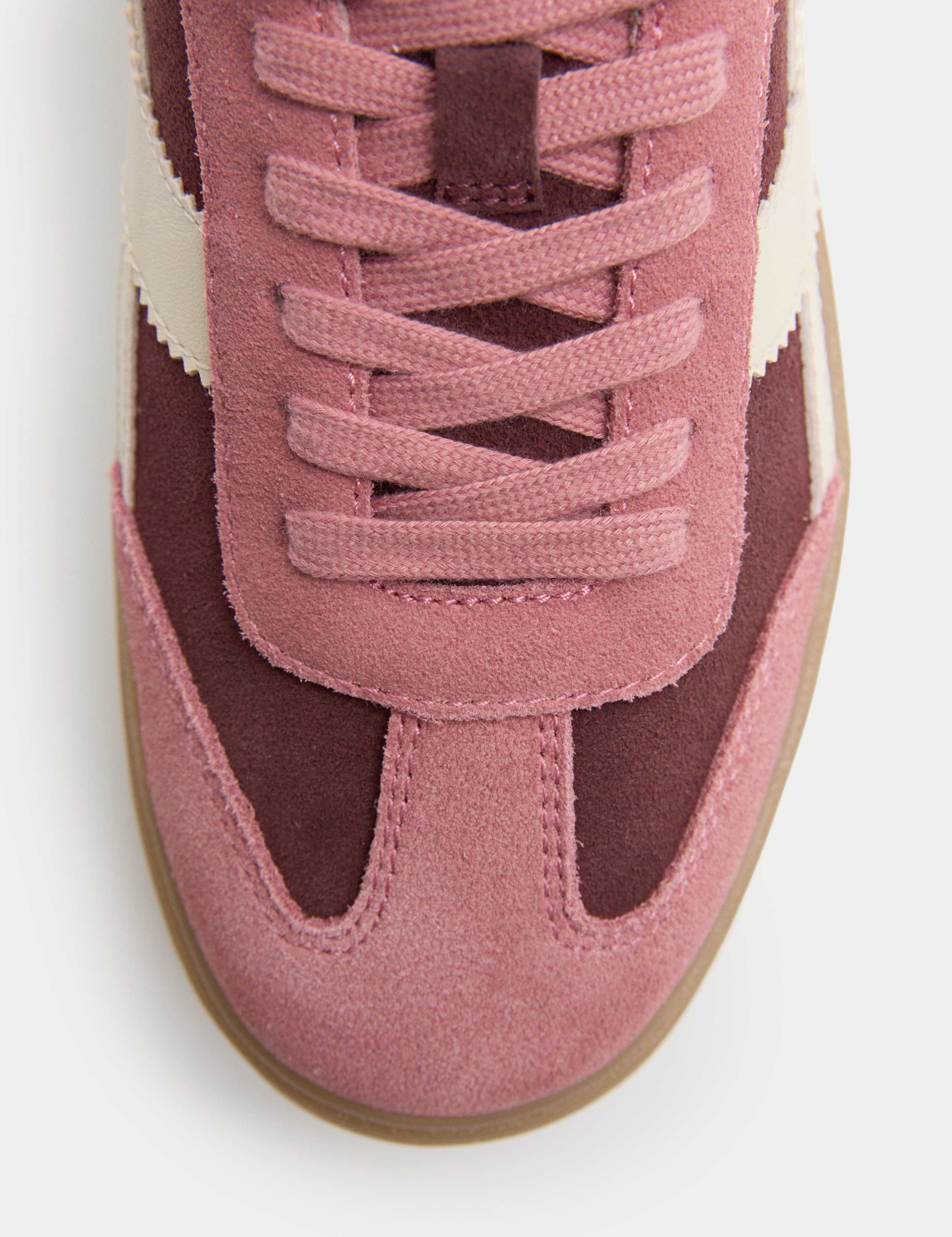 Suede Side Detail Platform Trainers 2 of 4