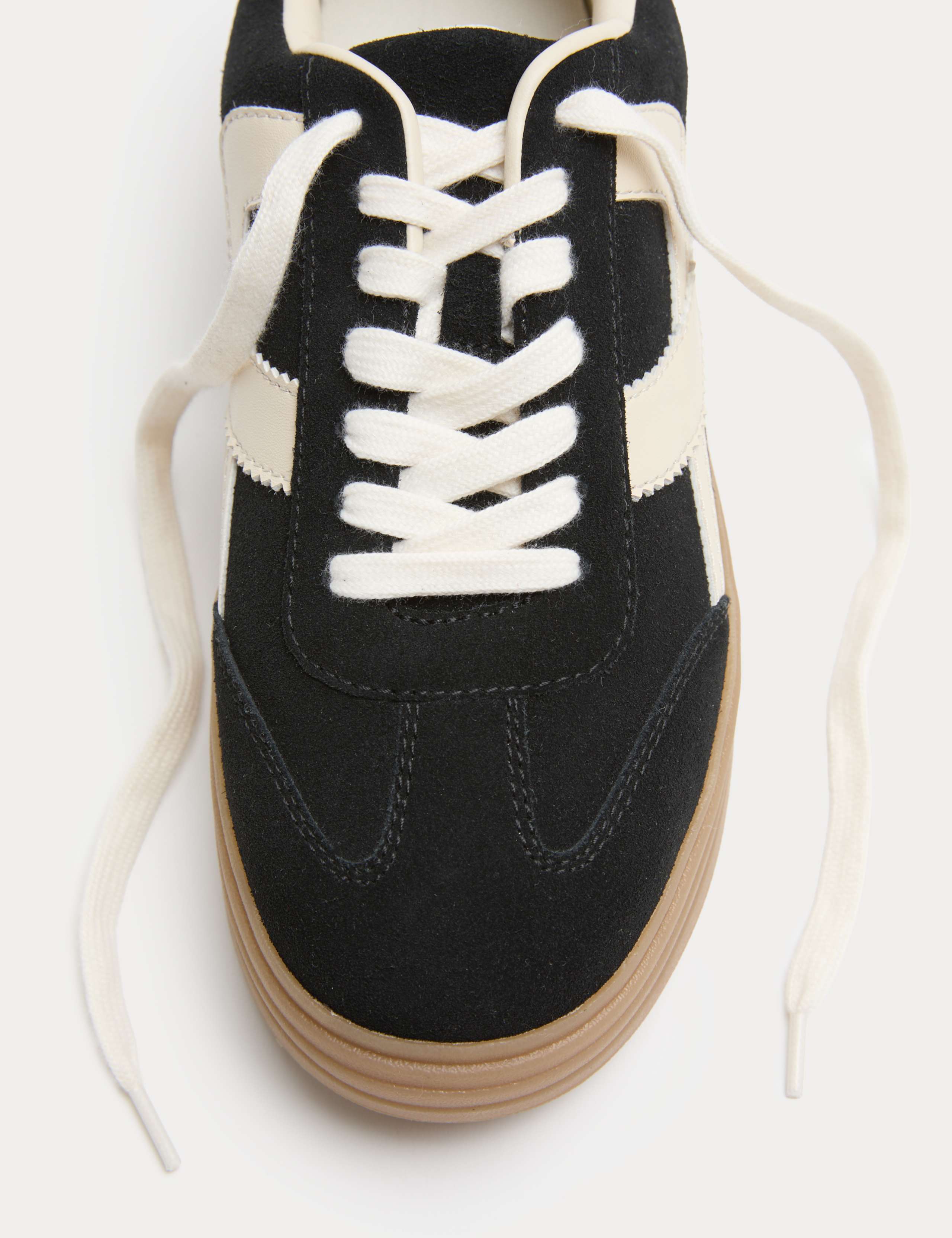 Suede Side Detail Platform Trainers 4 of 4