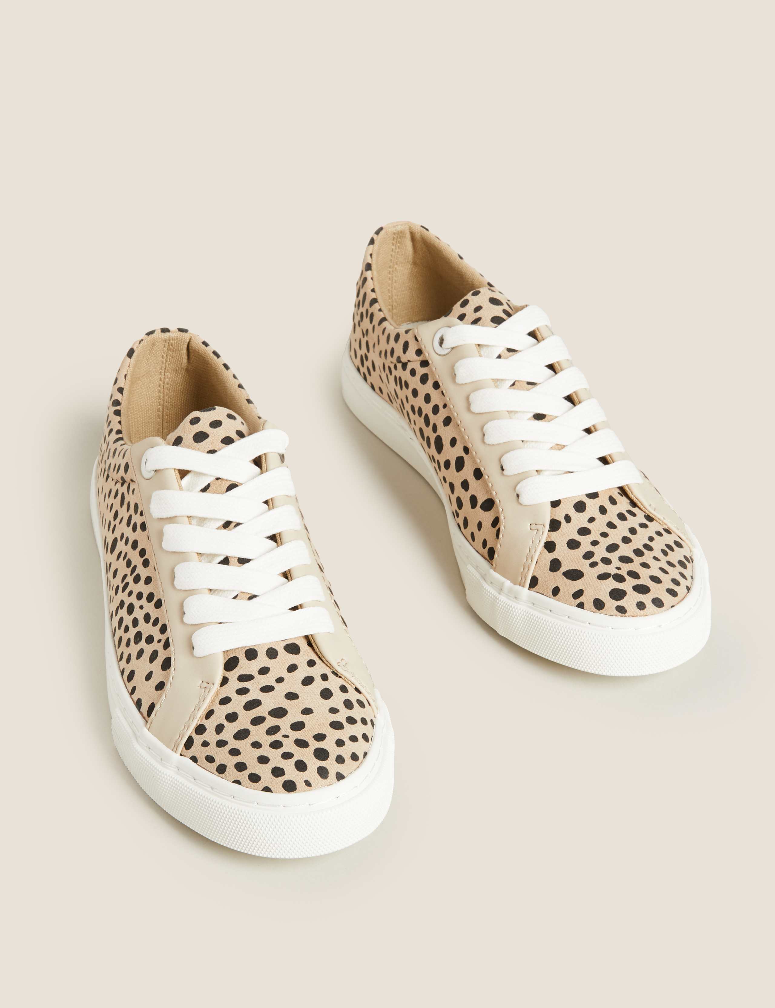 Lace Up Leopard Print Trainers 2 of 6