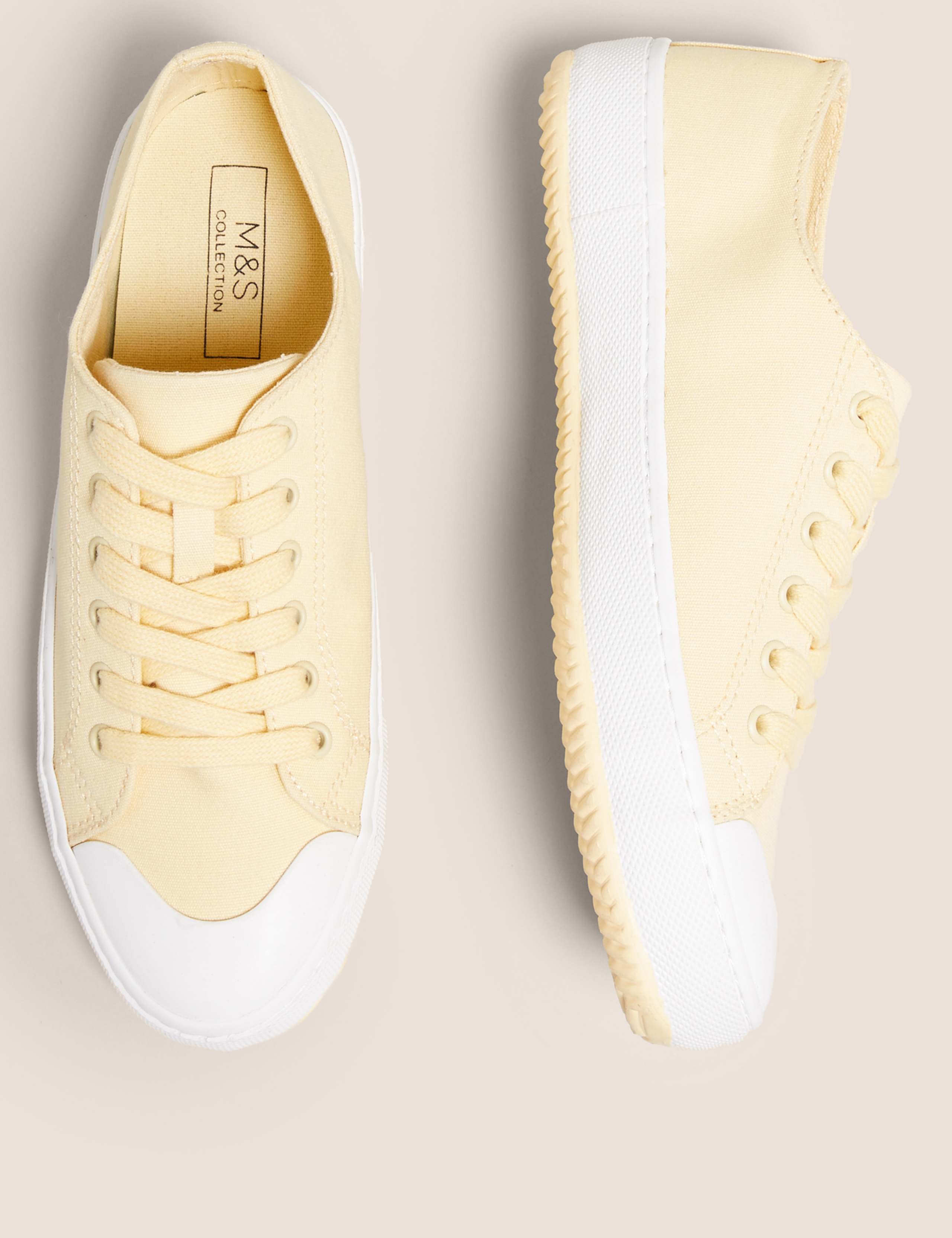 Lace Up Canvas Trainers 2 of 5