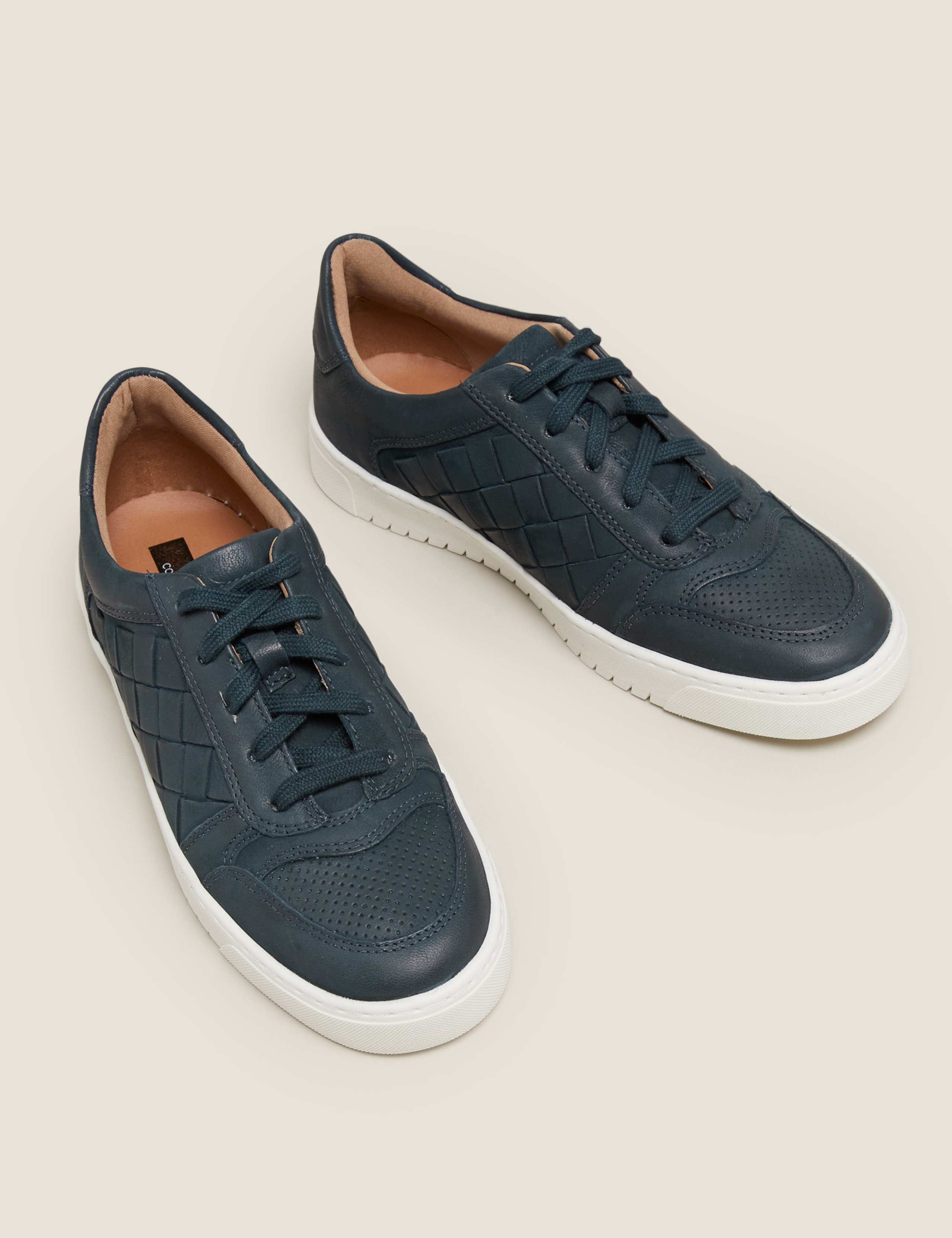Lace Up Leather Trainers 2 of 4