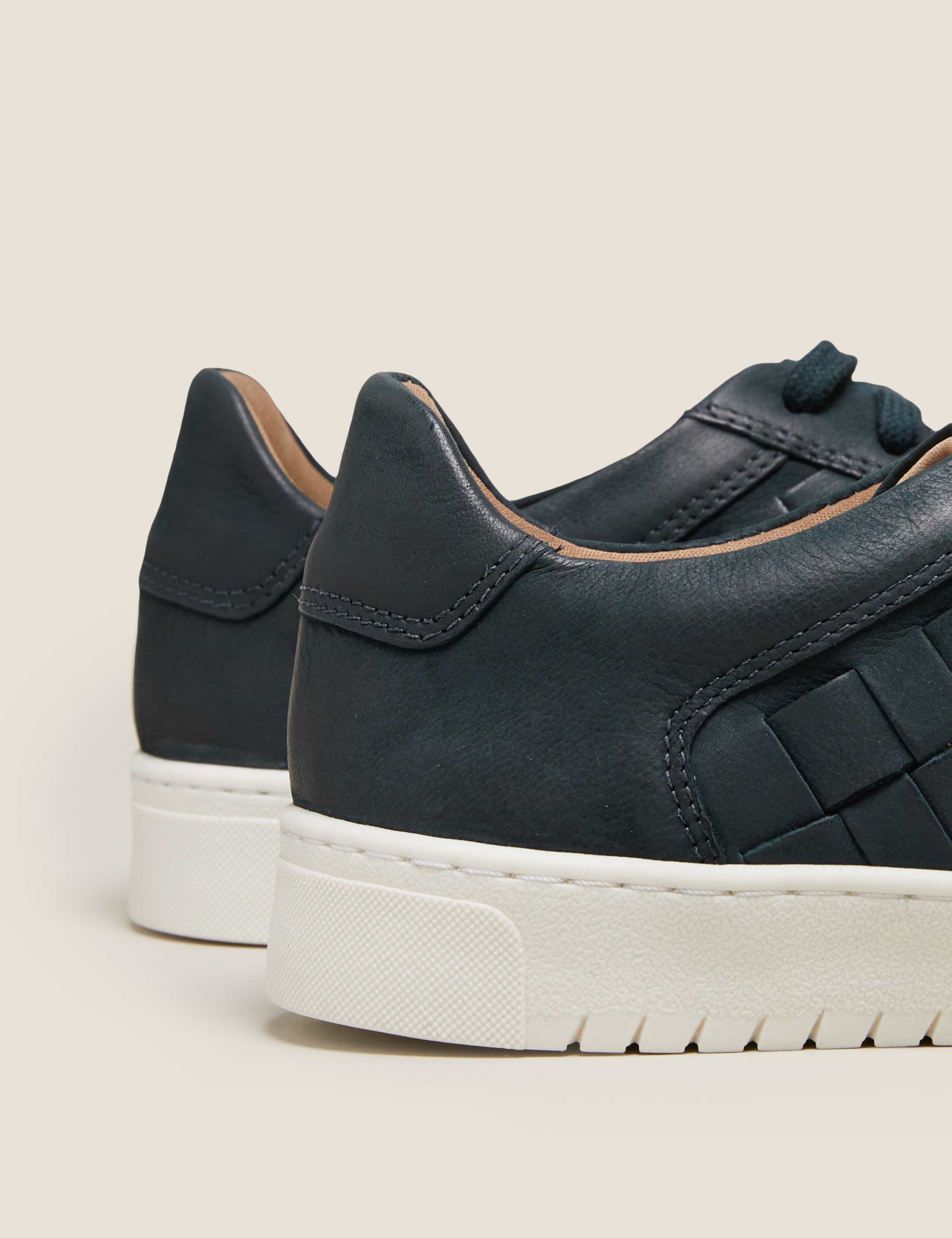 Lace Up Leather Trainers 3 of 4