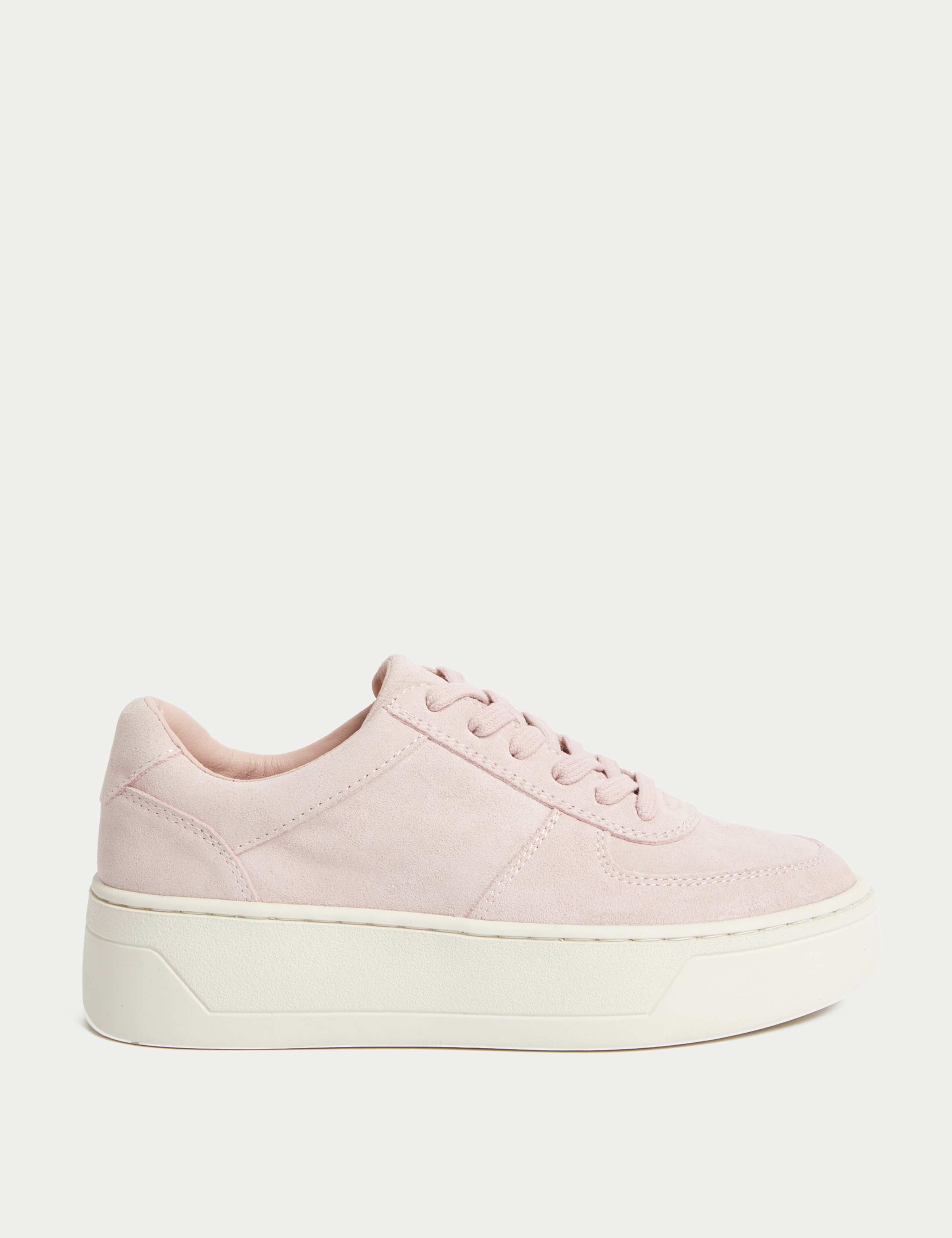 Leather Lace Up Chunky Trainers 1 of 3