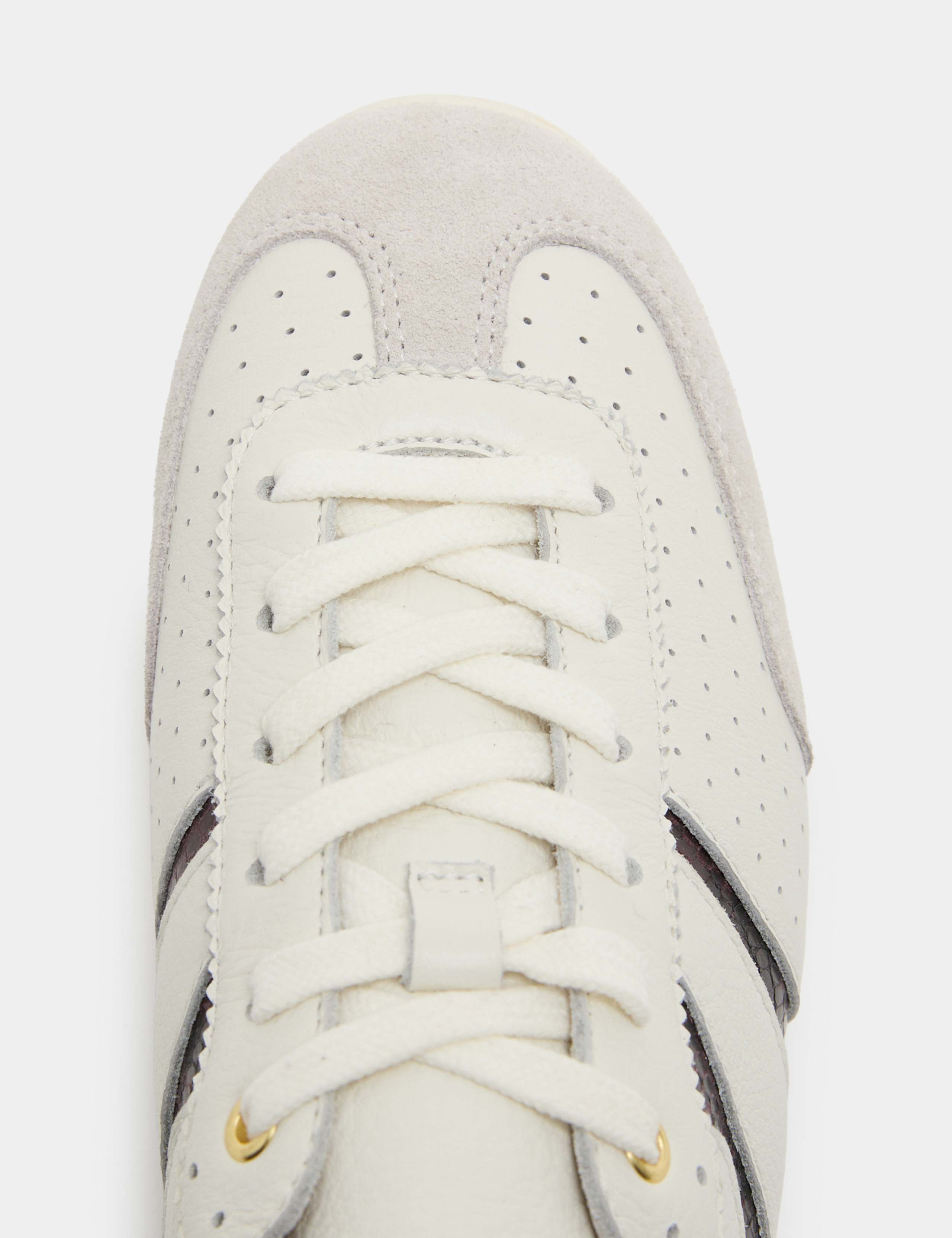 Leather Retro Side Detail Trainers 3 of 3