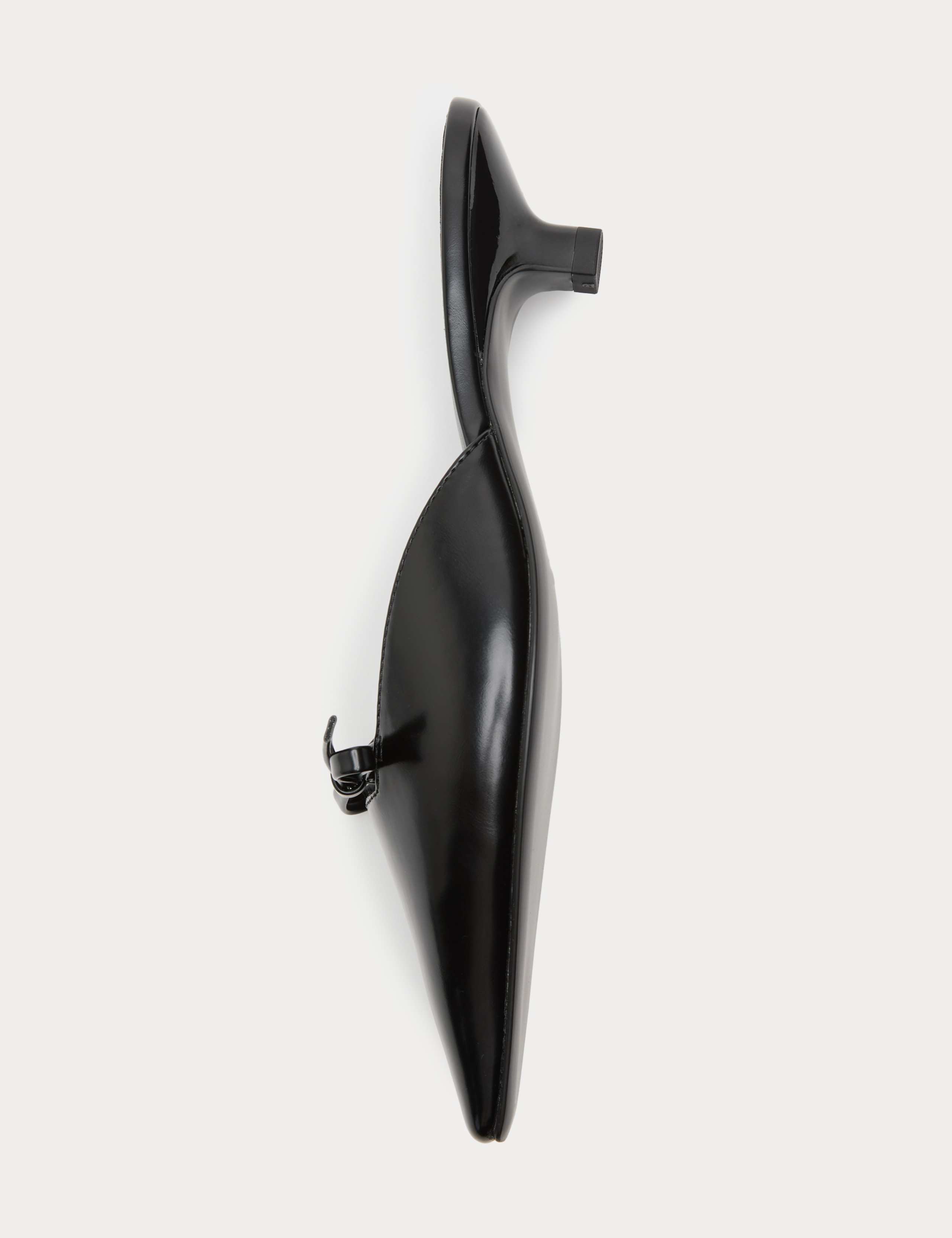 Bow Detail Kitten Heel Square Toe Mules 3 of 3