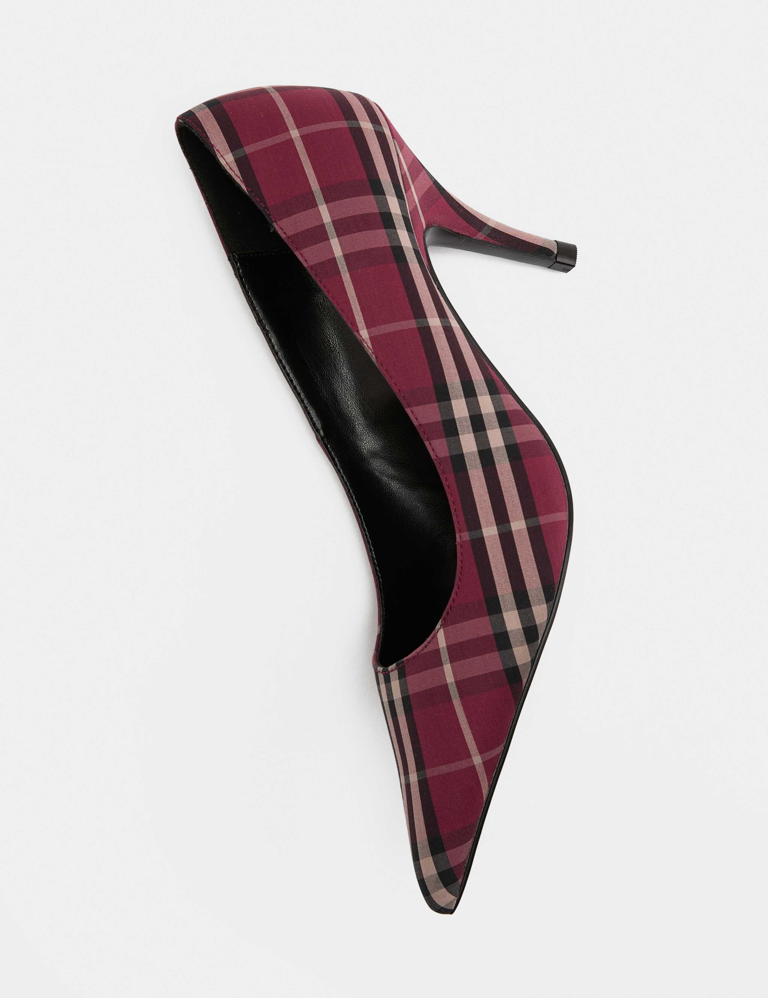 Check Print Stiletto Heel Court Shoes 3 of 3