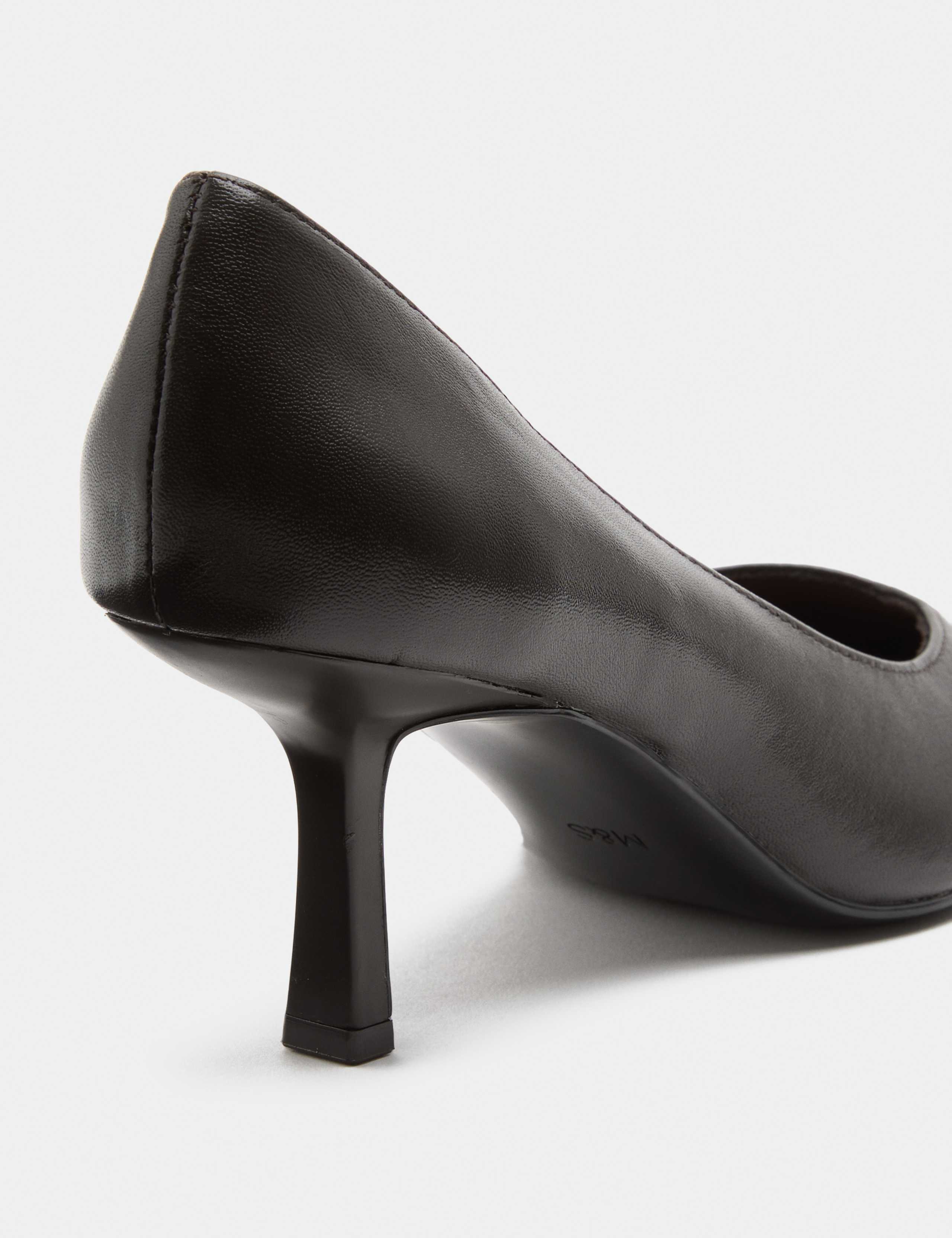 Leather Kitten Heel Pointed Court Shoes 3 of 3
