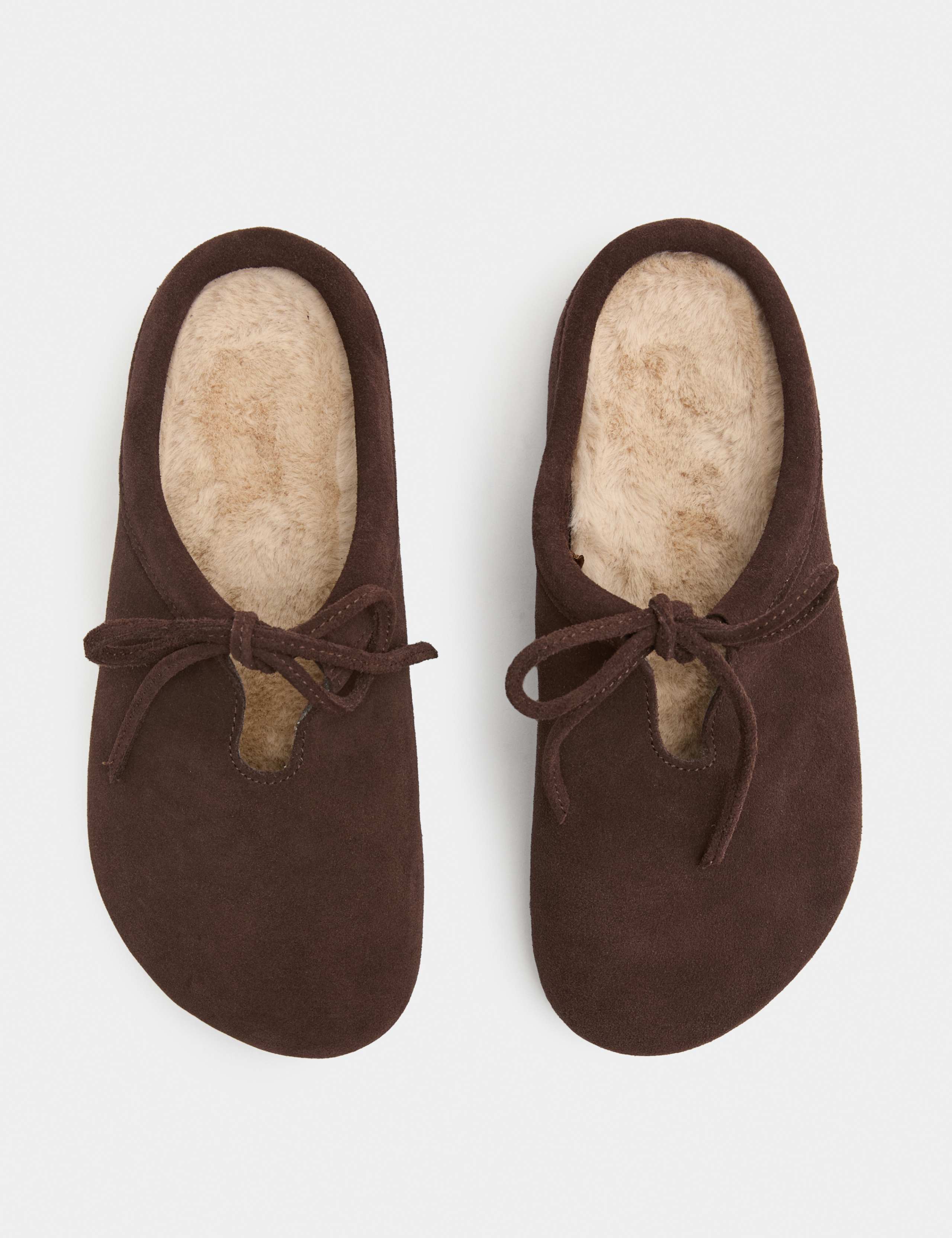 Suede Bow Tie Mule Clog Slippers 1 of 3