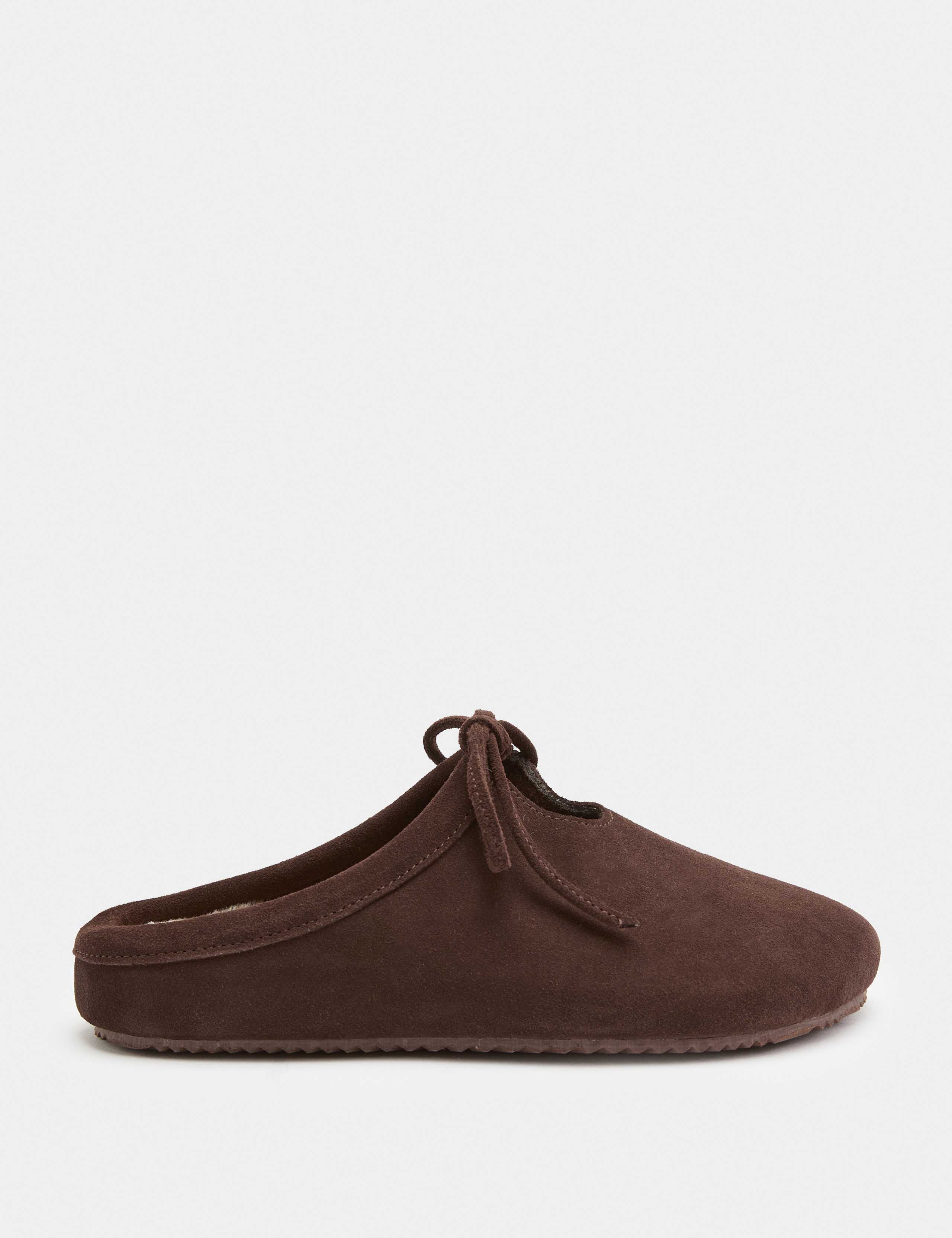 Suede Bow Tie Mule Clog Slippers 2 of 3