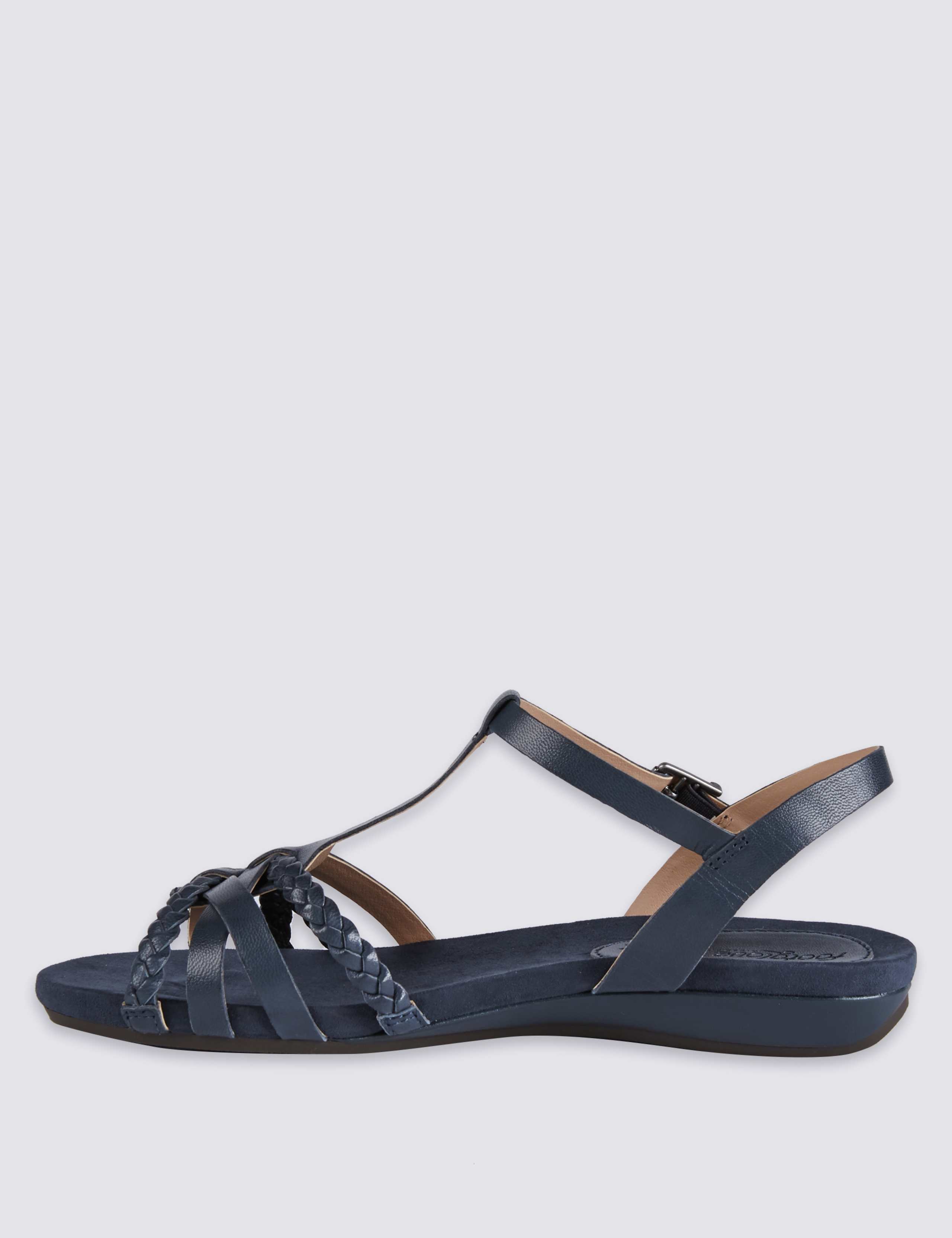 Wide Fit Leather Sandals 5 of 6