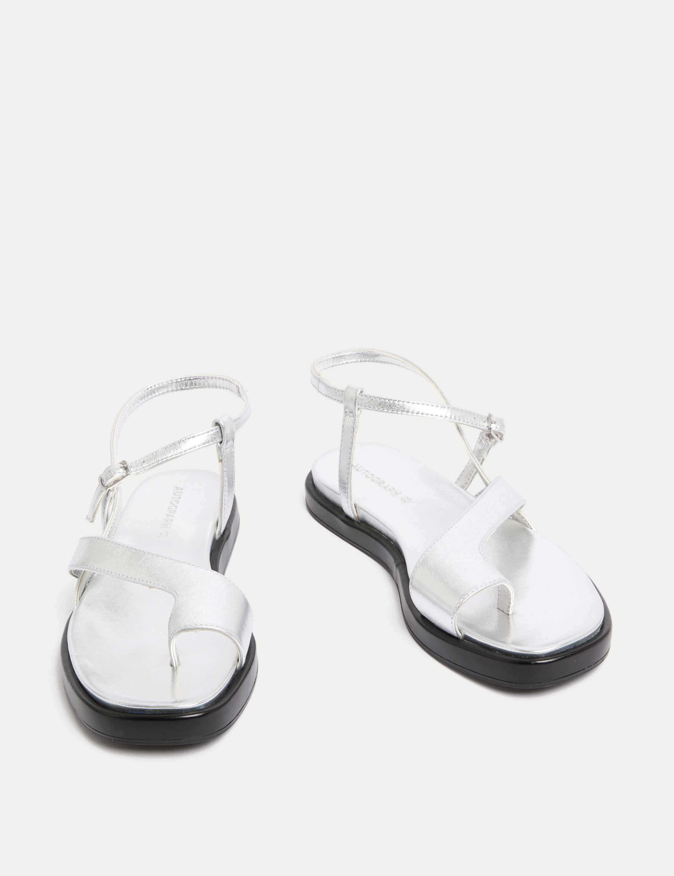 Leather Buckle Strappy Sandals 2 of 3