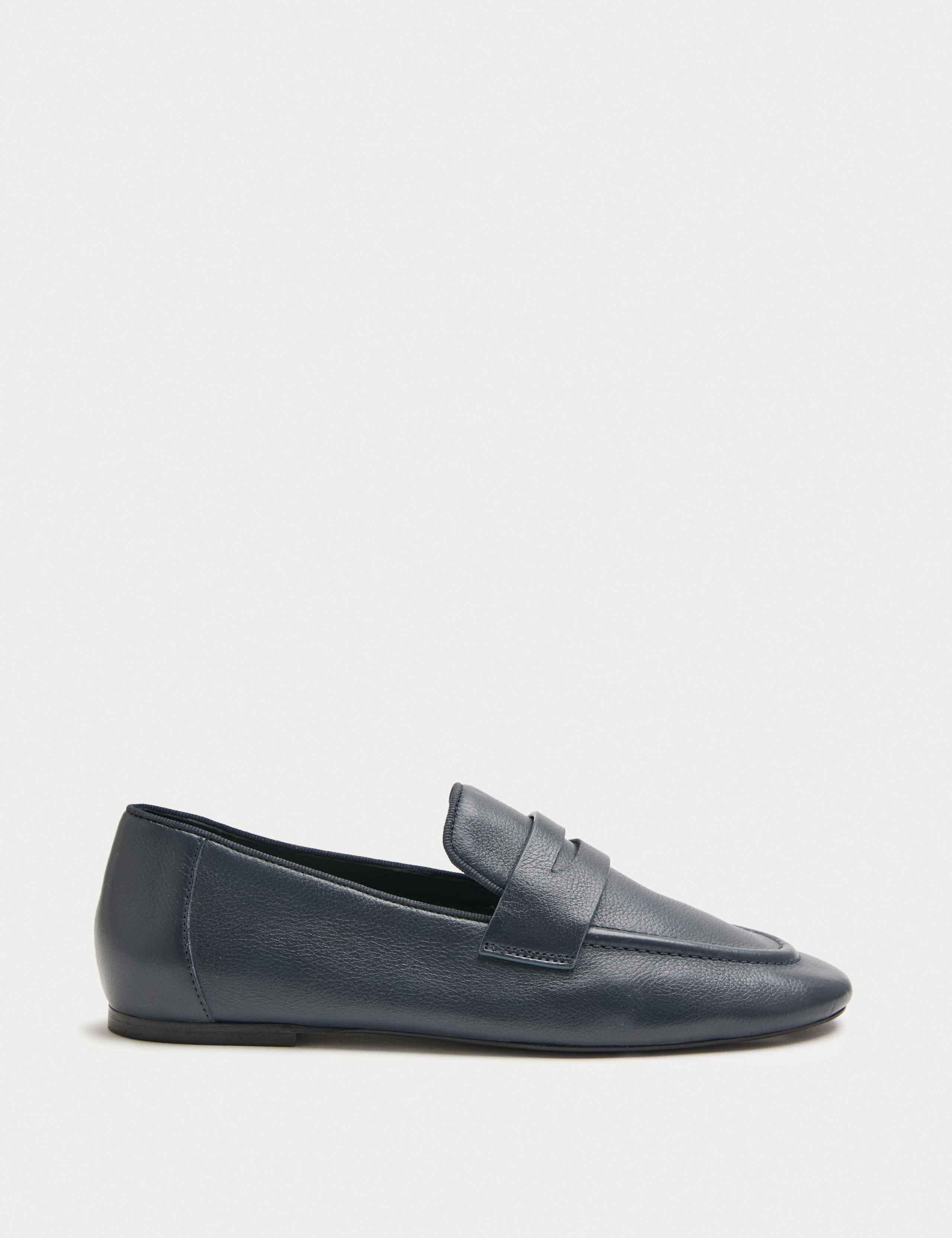 Soft Leather Flat Loafers 2 of 3
